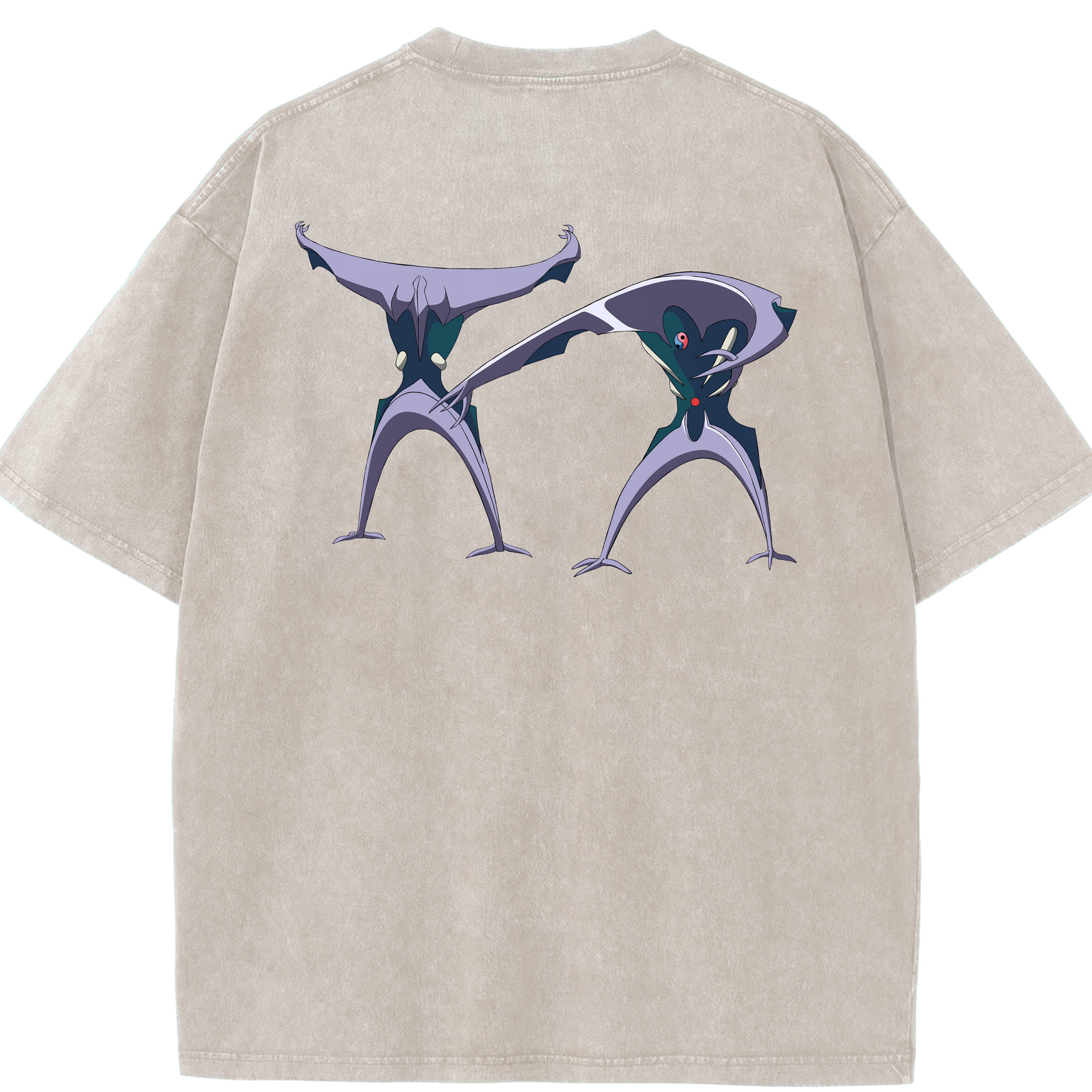 （画像用） EVA 新世紀エヴァンゲリオン 綿100% ヴィンテージ風 半袖Tシャツ（背面プリント）
