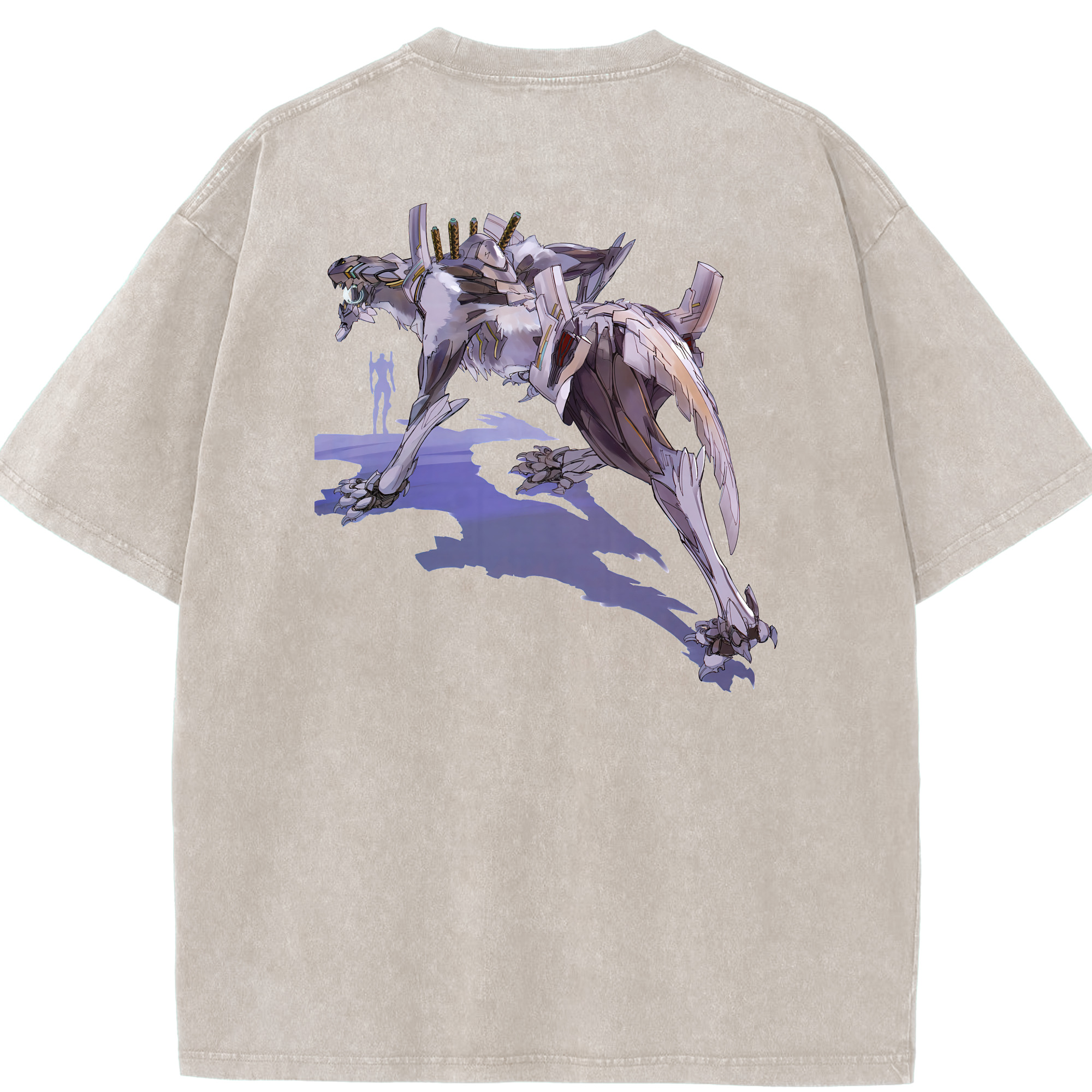 （画像用） EVA 新世紀エヴァンゲリオン 綿100% ヴィンテージ風 半袖Tシャツ（背面プリント）