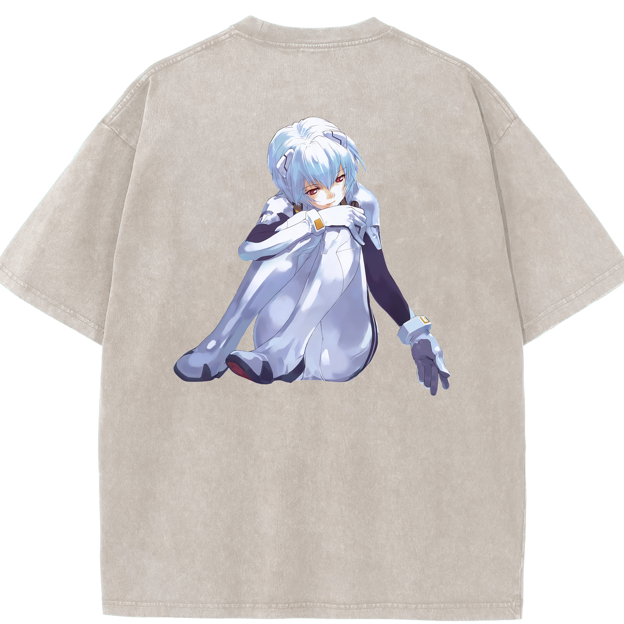 （画像用） EVA 新世紀エヴァンゲリオン 綿100% ヴィンテージ風 半袖Tシャツ（背面プリント）
