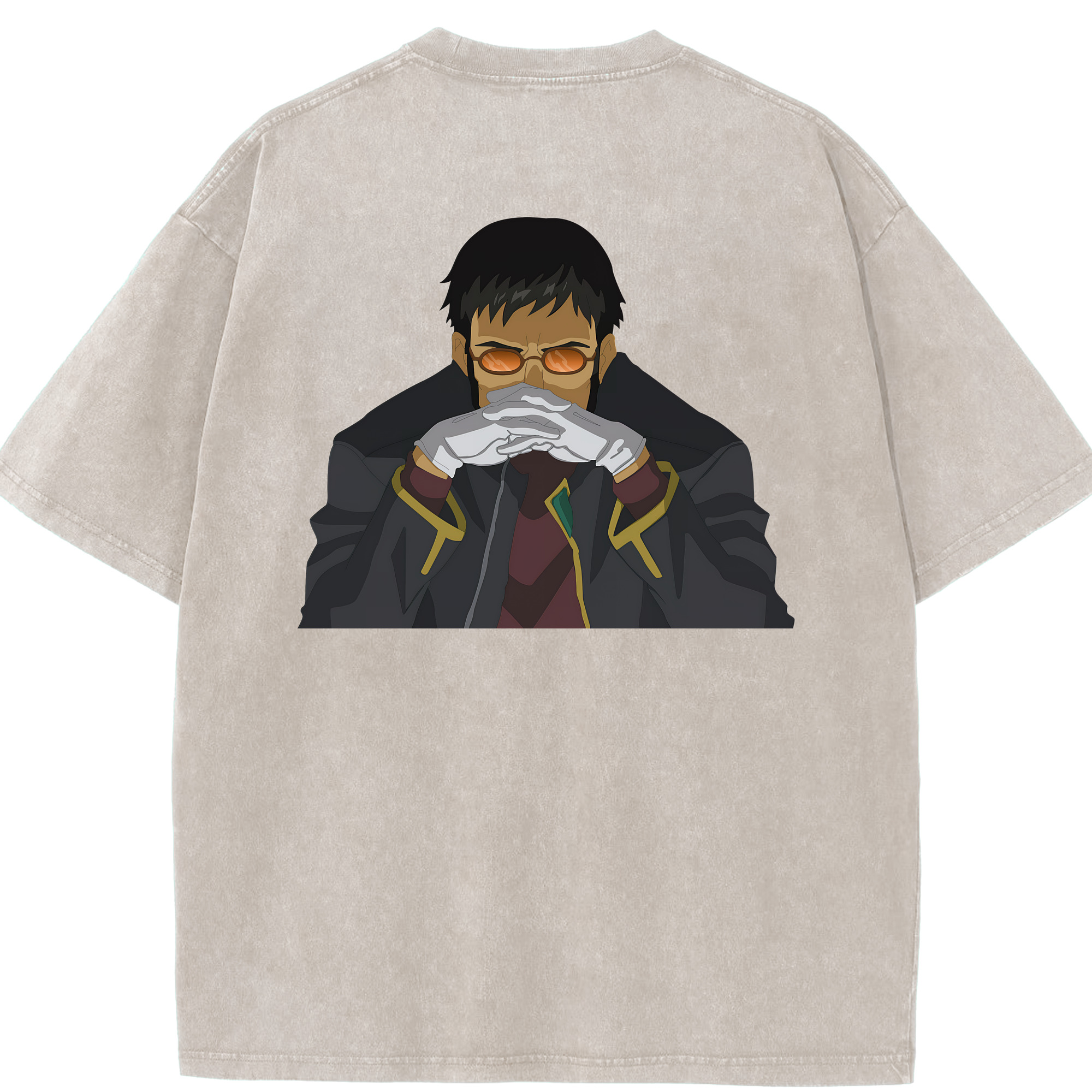 （画像用） EVA 新世紀エヴァンゲリオン 綿100% ヴィンテージ風 半袖Tシャツ（背面プリント）