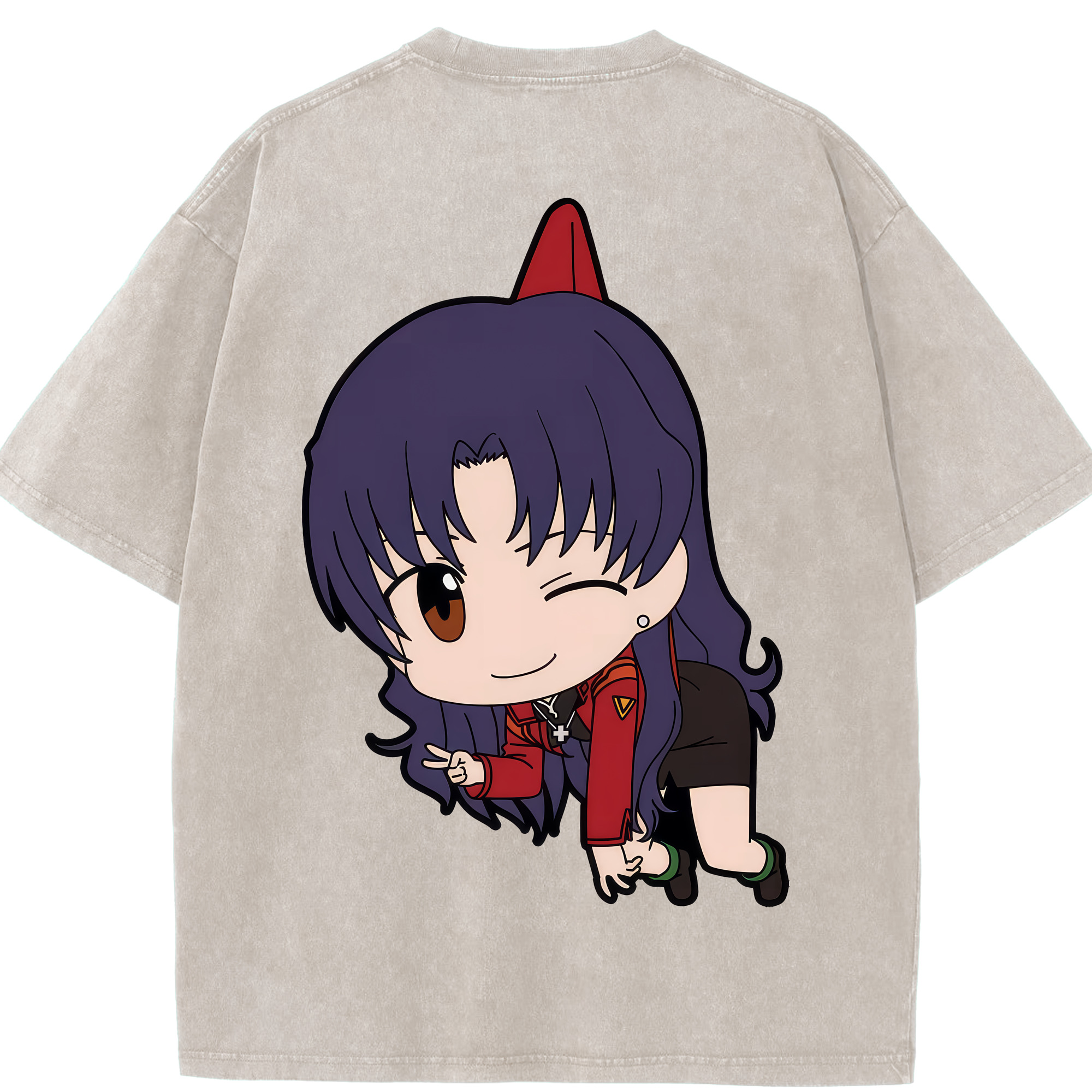（画像用） EVA 新世紀エヴァンゲリオン 綿100% ヴィンテージ風 半袖Tシャツ（背面プリント）