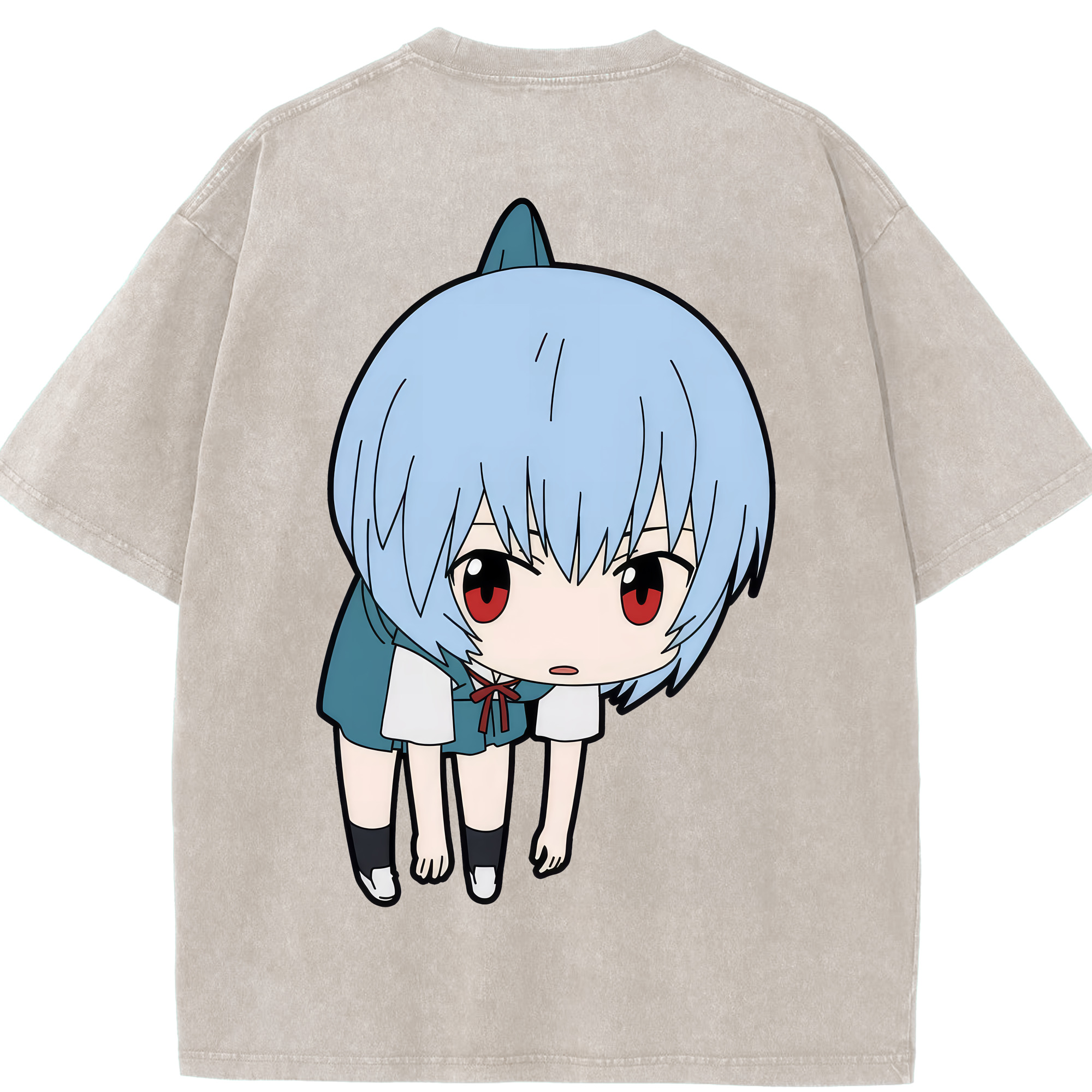（画像用） EVA 新世紀エヴァンゲリオン 綿100% ヴィンテージ風 半袖Tシャツ（背面プリント）
