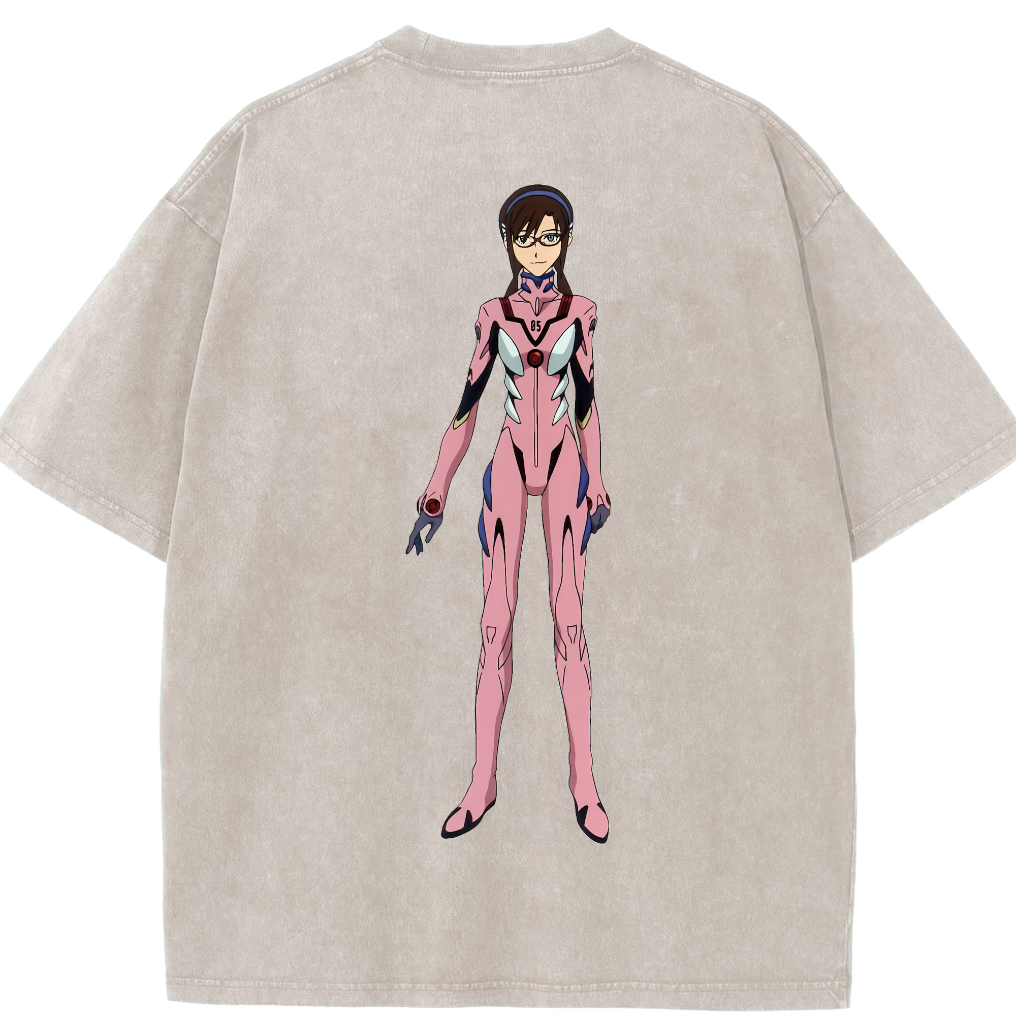 （画像用） EVA 新世紀エヴァンゲリオン 綿100% ヴィンテージ風 半袖Tシャツ（背面プリント）