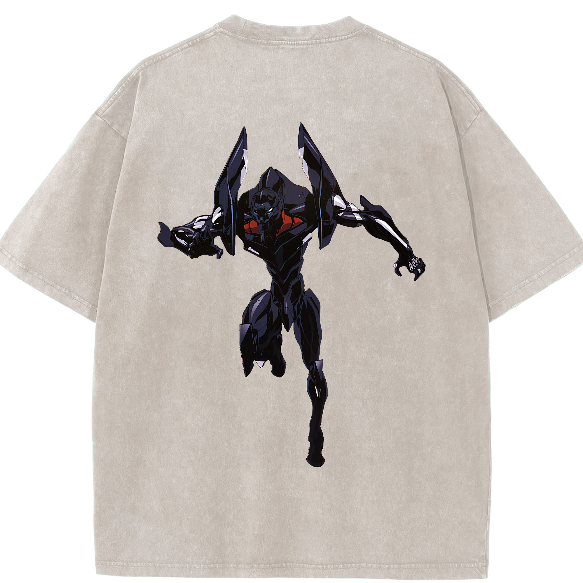 （画像用） EVA 新世紀エヴァンゲリオン 綿100% ヴィンテージ風 半袖Tシャツ（背面プリント）