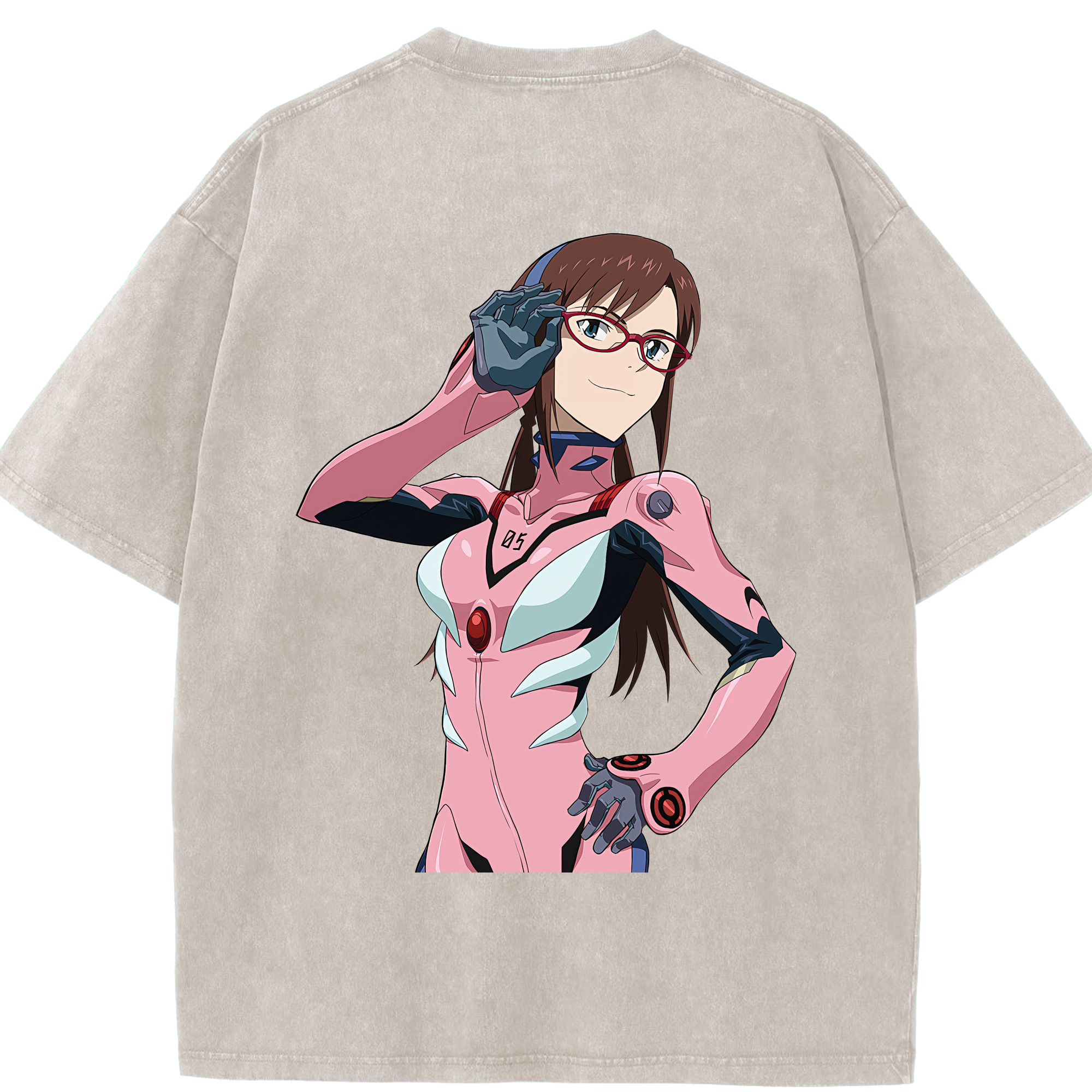 （画像用） EVA 新世紀エヴァンゲリオン 綿100% ヴィンテージ風 半袖Tシャツ（背面プリント）