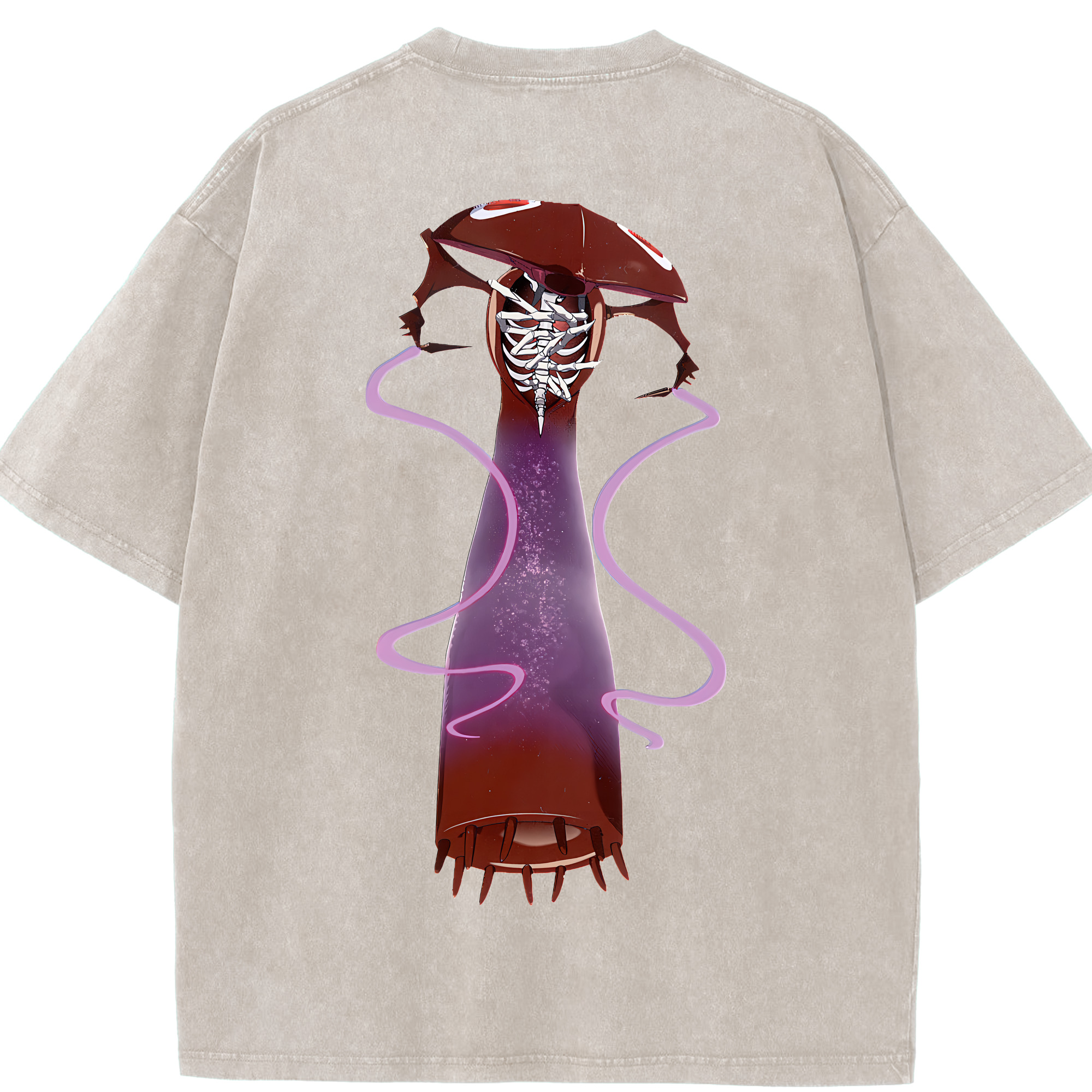 （画像用） EVA 新世紀エヴァンゲリオン 綿100% ヴィンテージ風 半袖Tシャツ（背面プリント）
