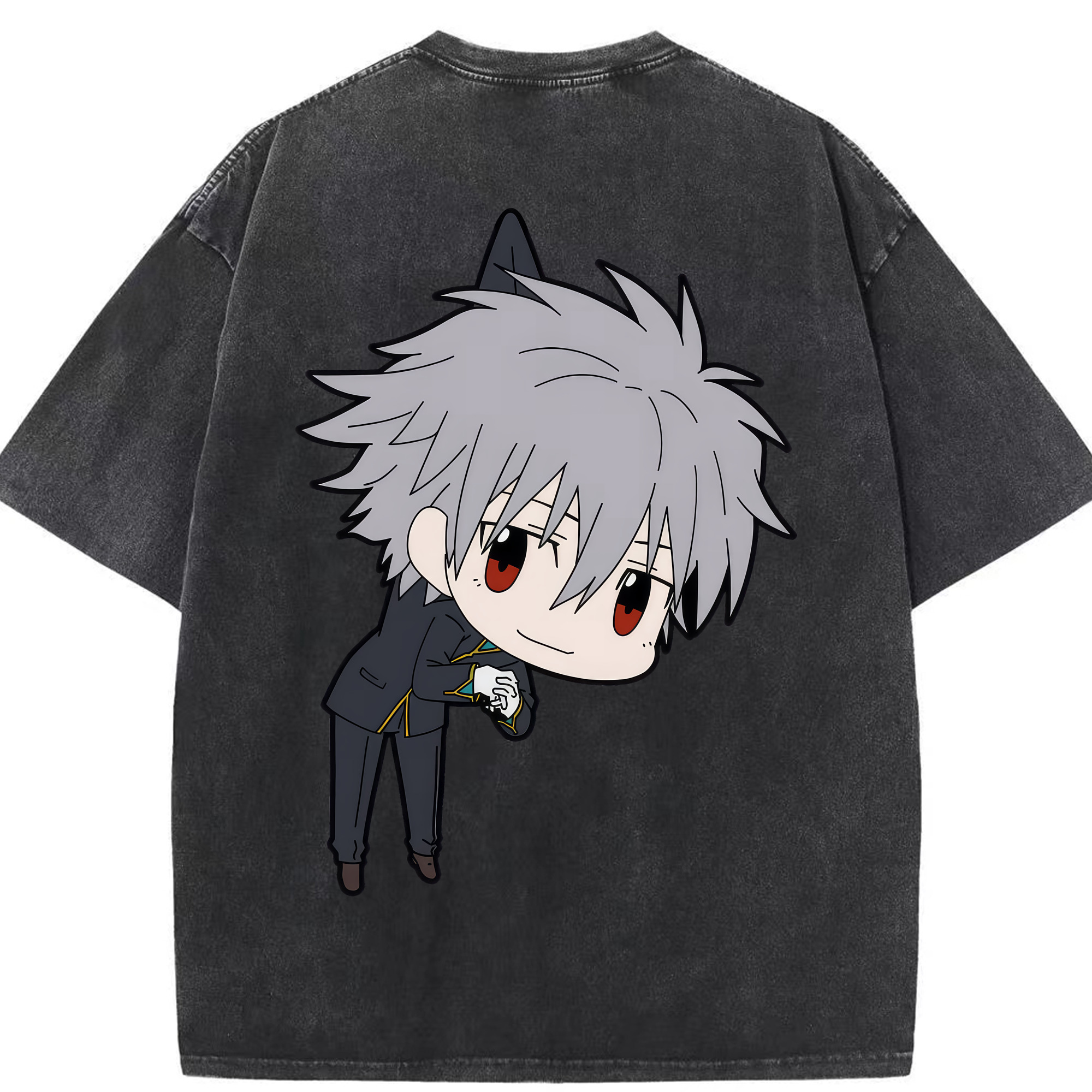 （画像用） EVA 新世紀エヴァンゲリオン 綿100% ヴィンテージ風 半袖Tシャツ（背面プリント）