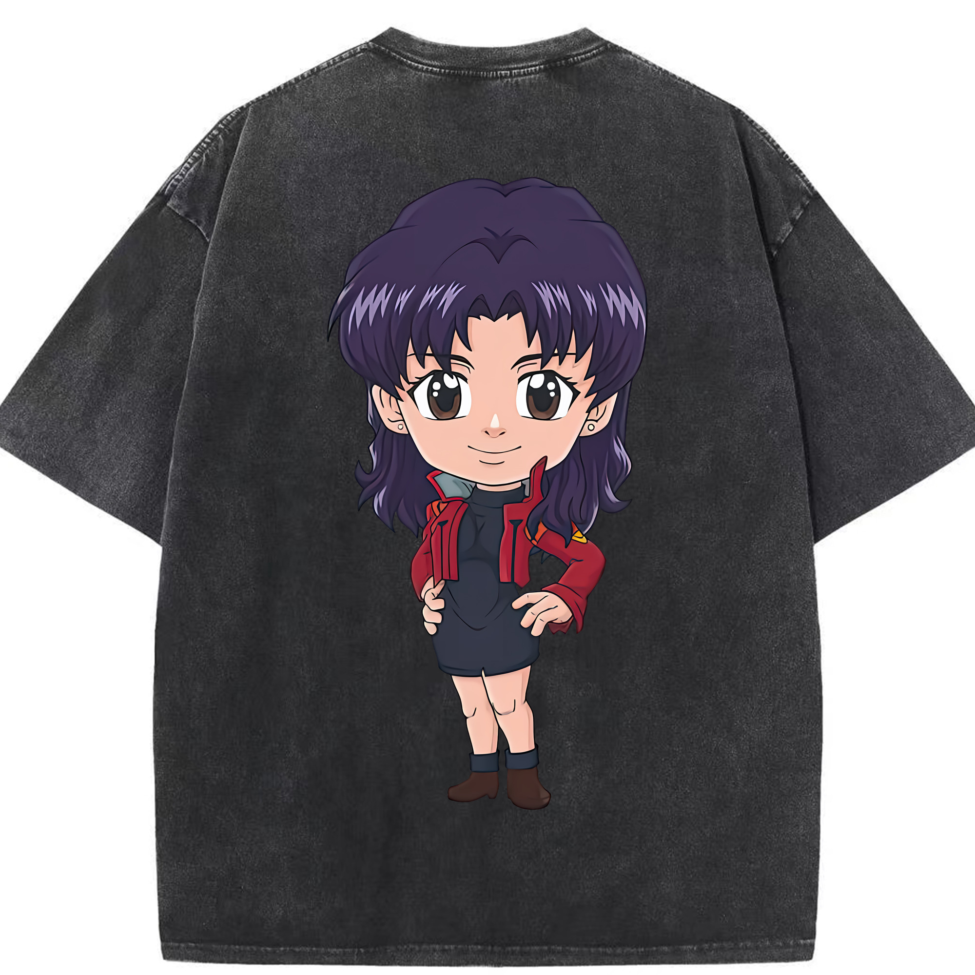 （画像用） EVA 新世紀エヴァンゲリオン 綿100% ヴィンテージ風 半袖Tシャツ（背面プリント）