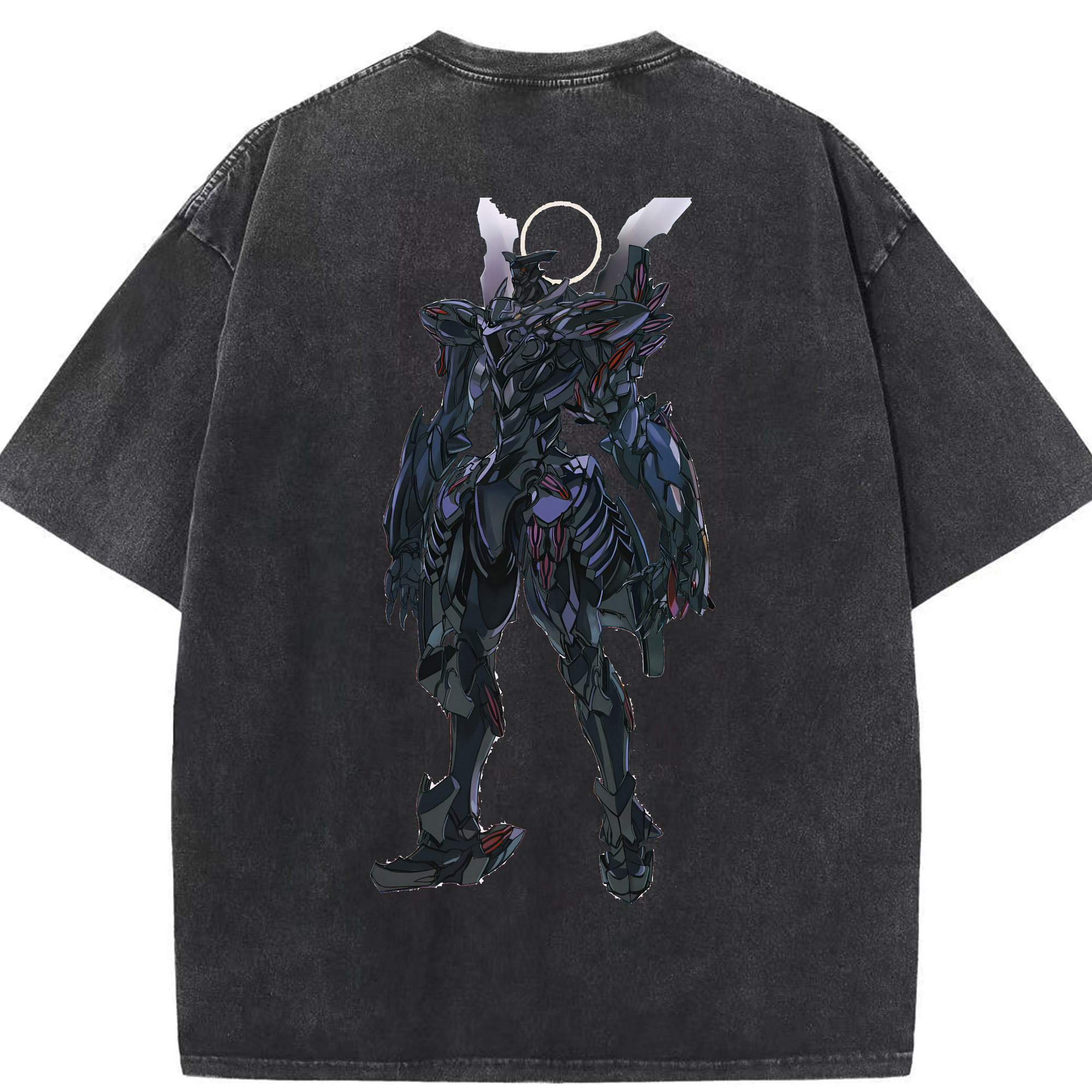 （画像用） EVA 新世紀エヴァンゲリオン 綿100% ヴィンテージ風 半袖Tシャツ（背面プリント）