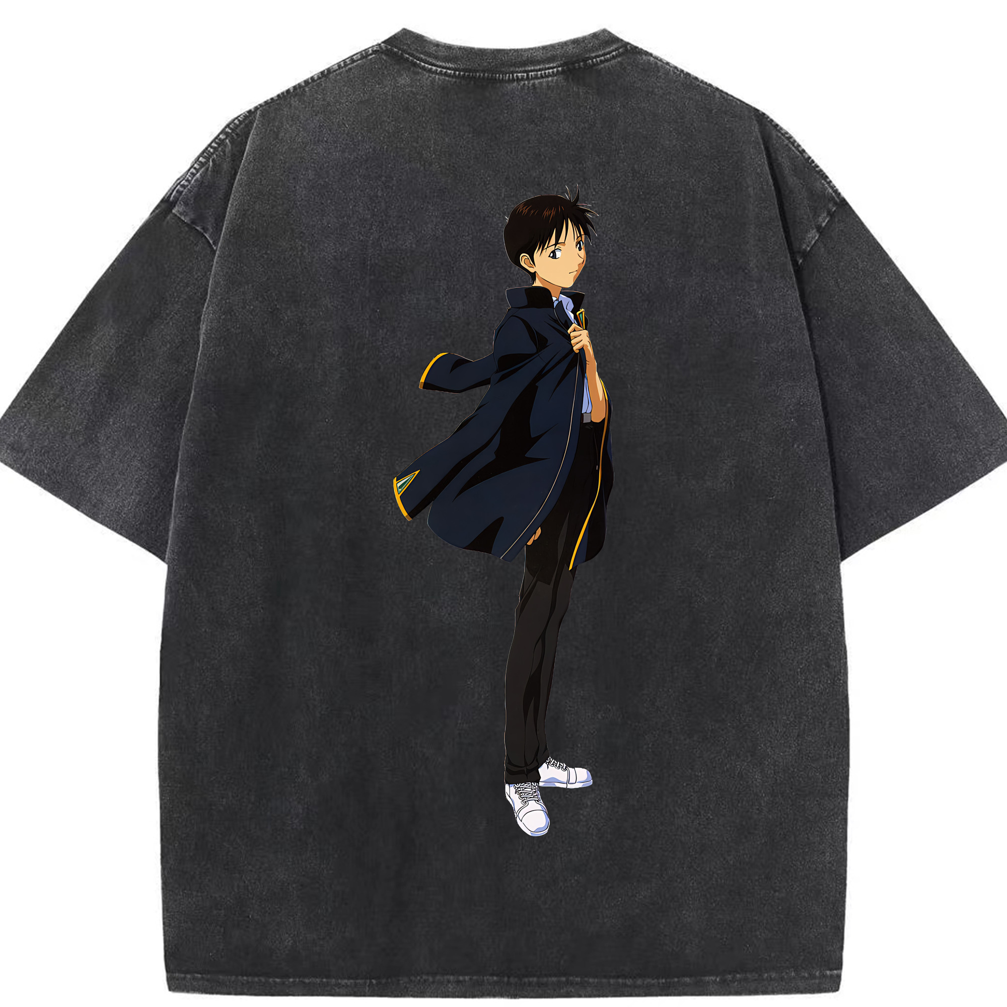 （画像用） EVA 新世紀エヴァンゲリオン 綿100% ヴィンテージ風 半袖Tシャツ（背面プリント）
