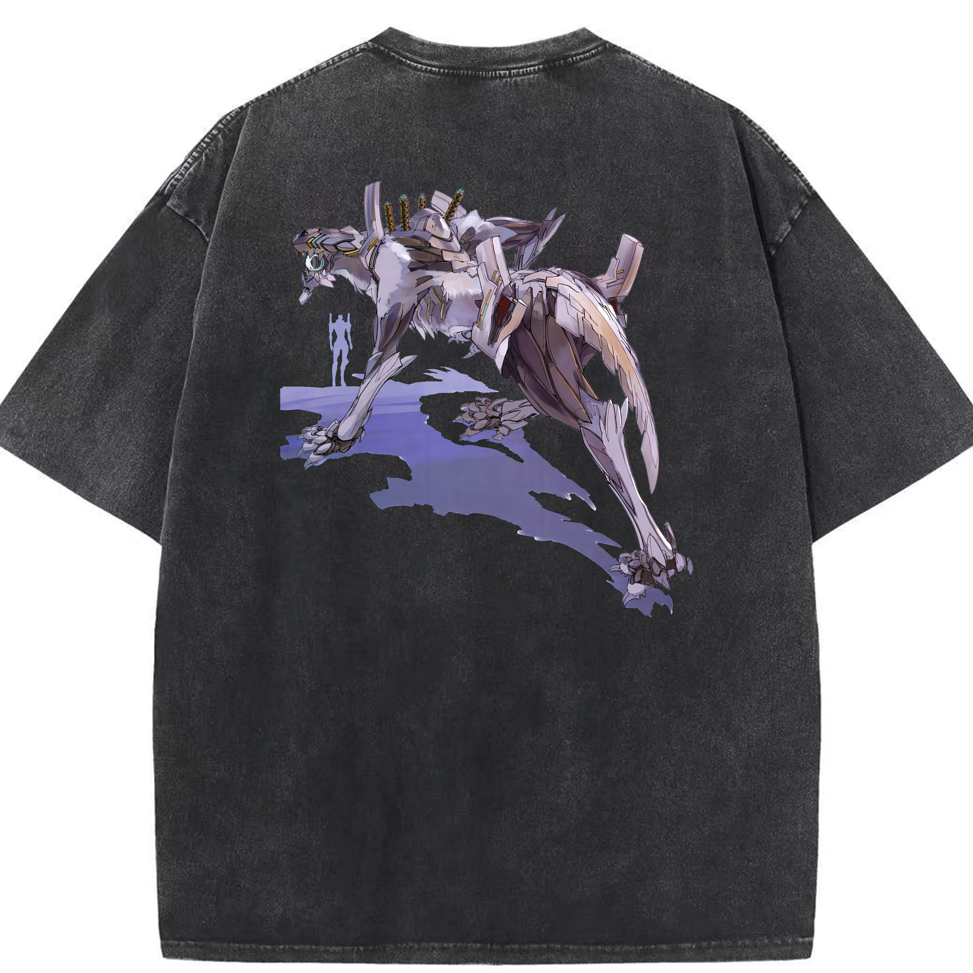 （画像用） EVA 新世紀エヴァンゲリオン 綿100% ヴィンテージ風 半袖Tシャツ（背面プリント）