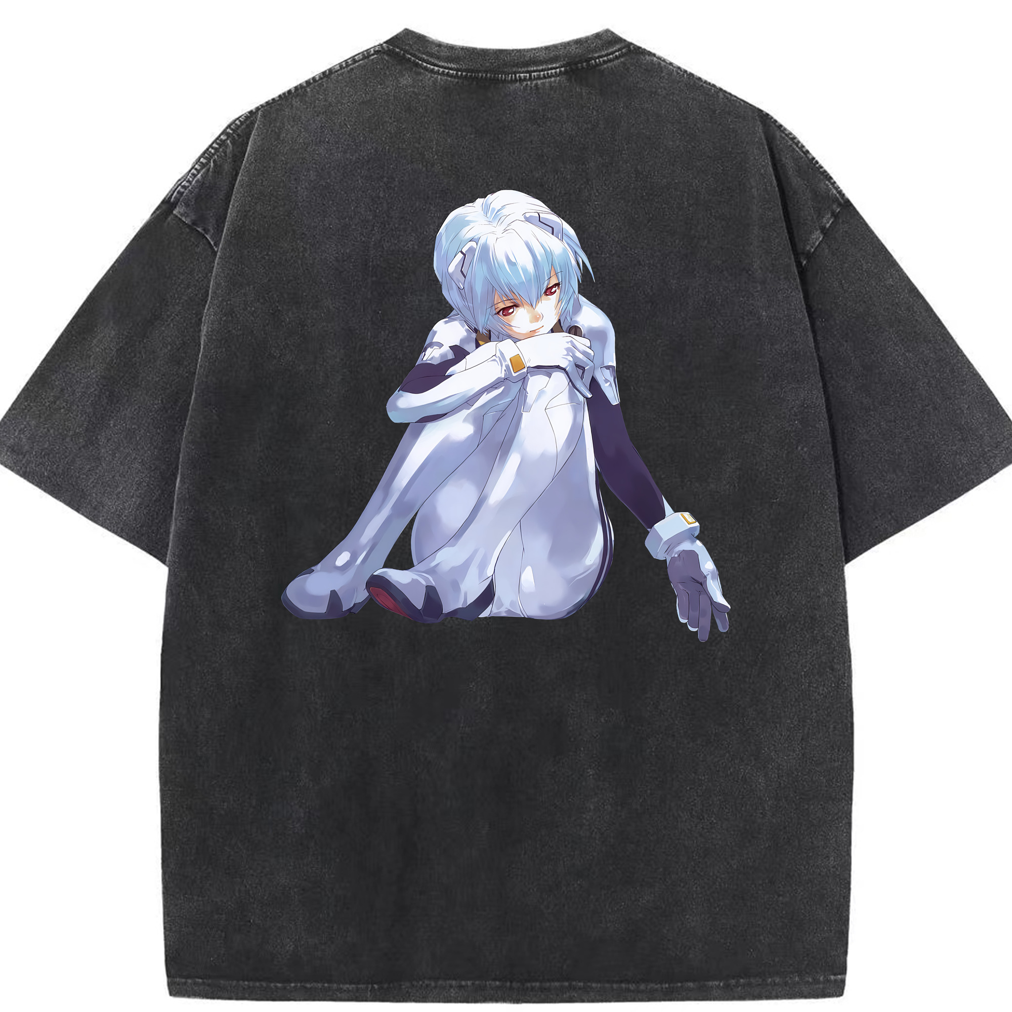 （画像用） EVA 新世紀エヴァンゲリオン 綿100% ヴィンテージ風 半袖Tシャツ（背面プリント）