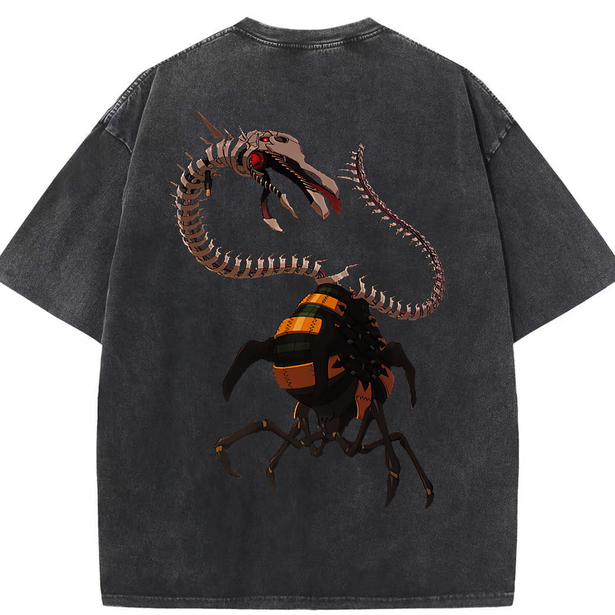 （画像用） EVA 新世紀エヴァンゲリオン 綿100% ヴィンテージ風 半袖Tシャツ（背面プリント）