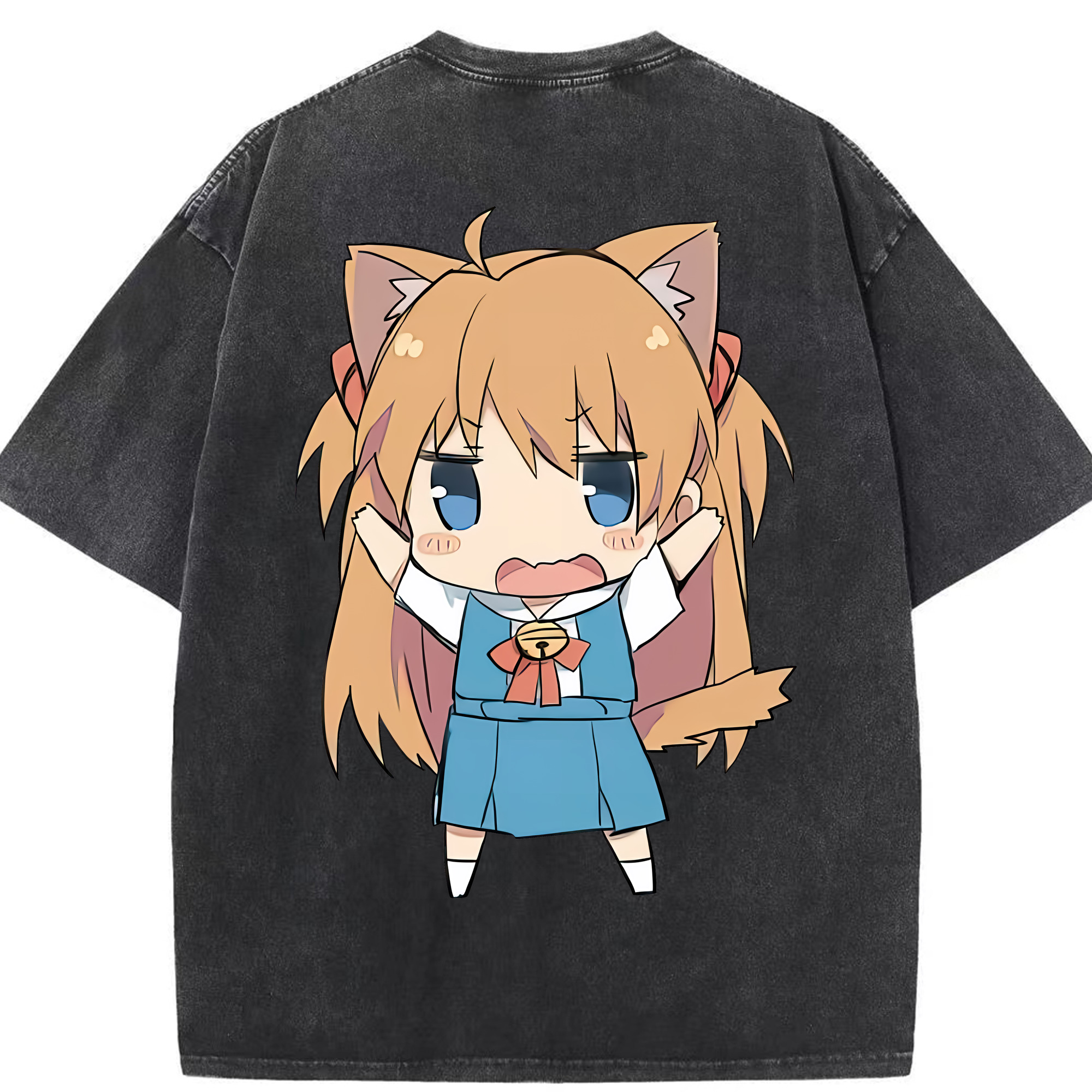 （画像用） EVA 新世紀エヴァンゲリオン 綿100% ヴィンテージ風 半袖Tシャツ（背面プリント）