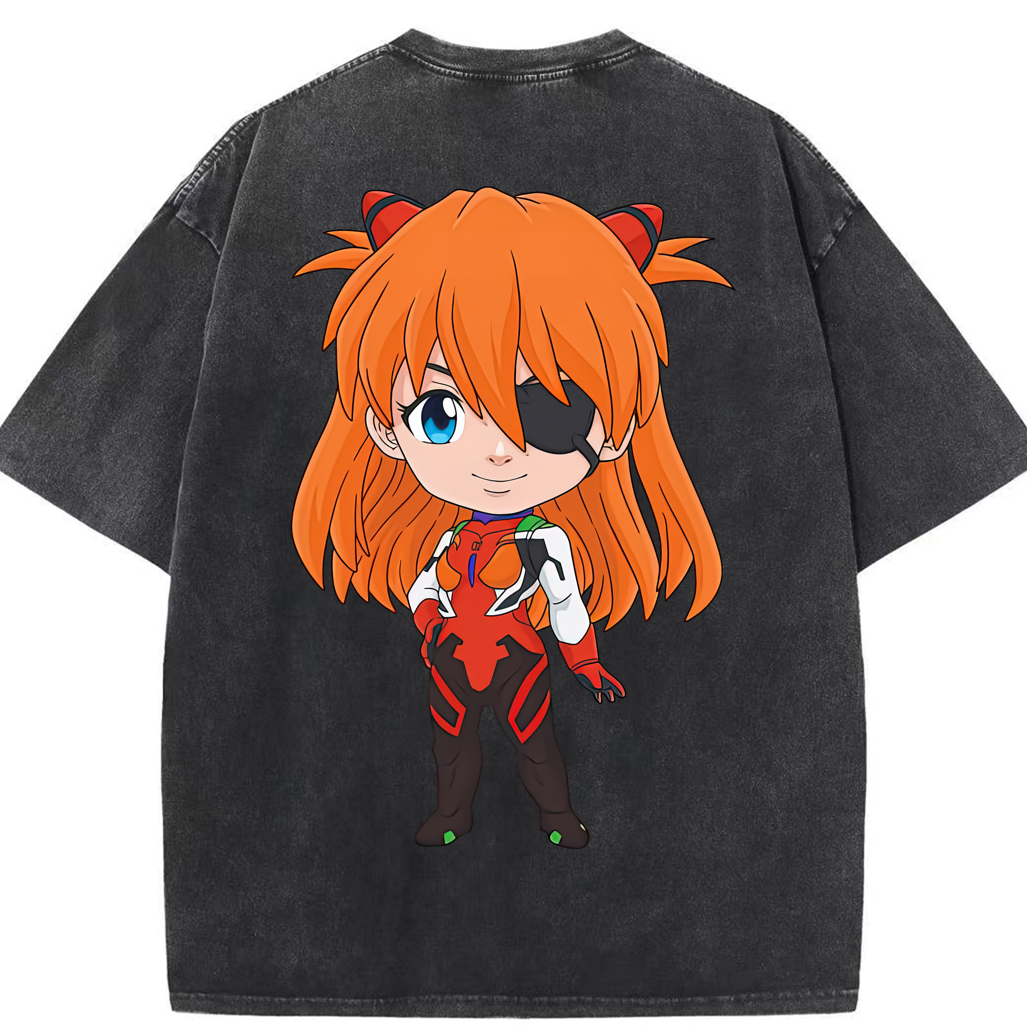 （画像用） EVA 新世紀エヴァンゲリオン 綿100% ヴィンテージ風 半袖Tシャツ（背面プリント）