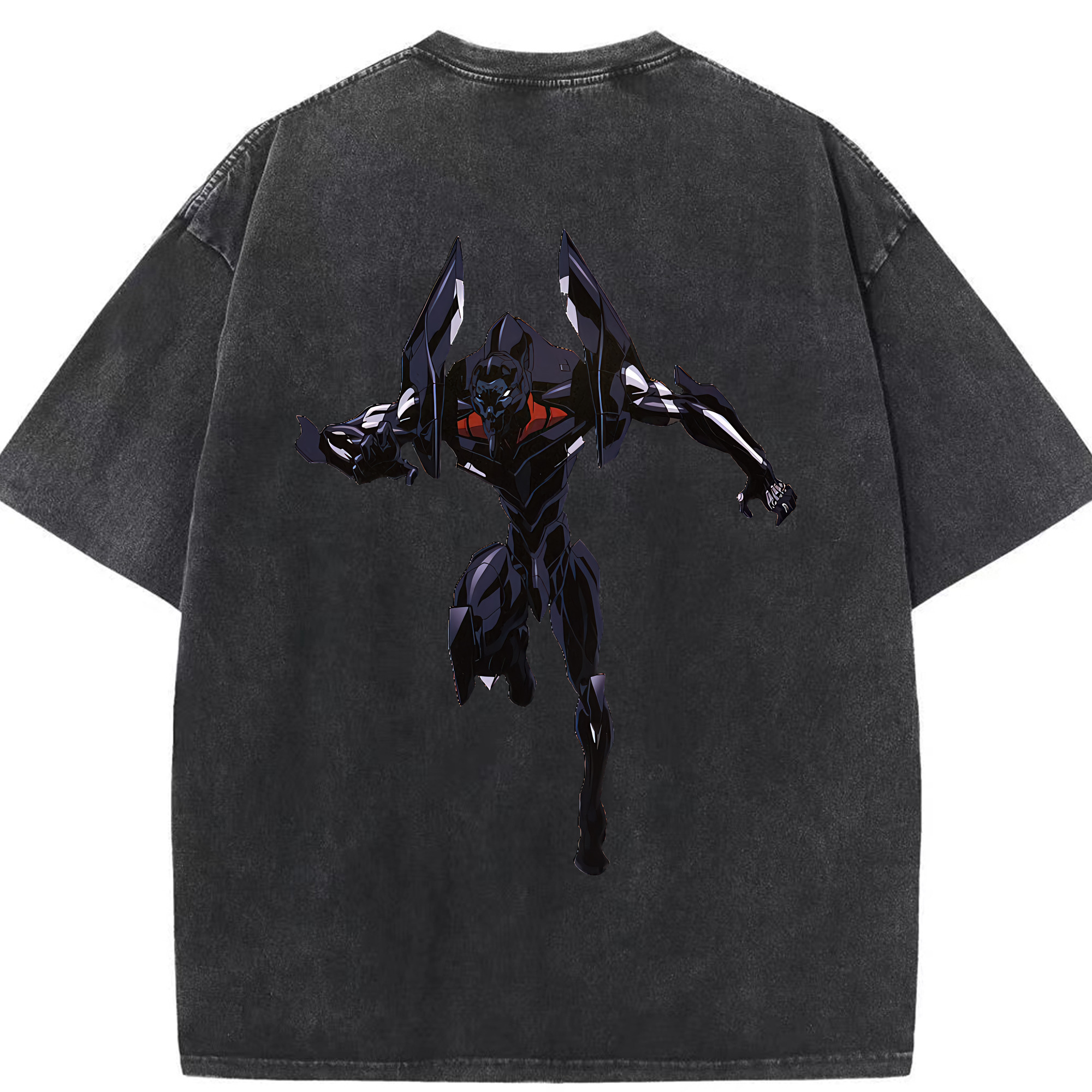 （画像用） EVA 新世紀エヴァンゲリオン 綿100% ヴィンテージ風 半袖Tシャツ（背面プリント）