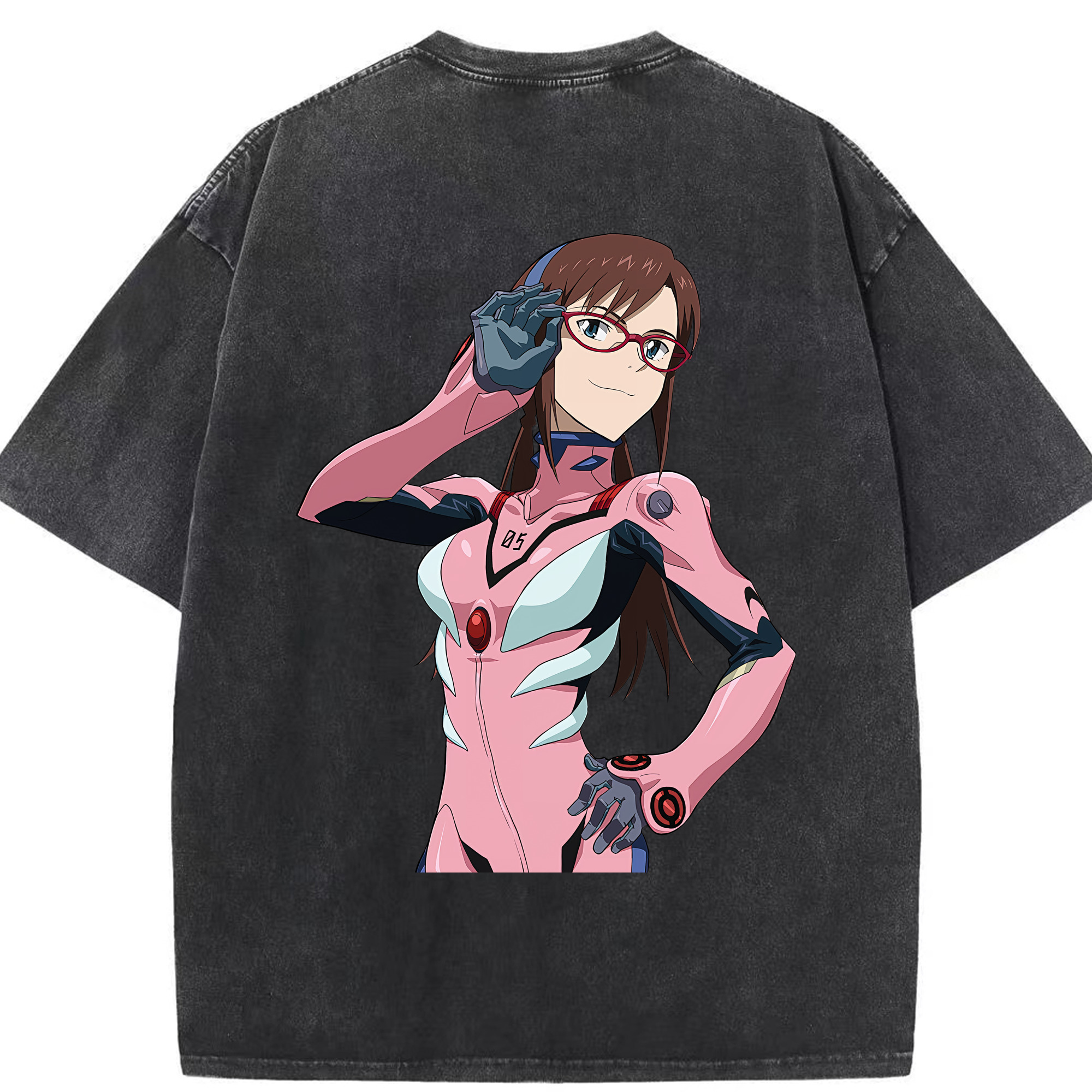（画像用） EVA 新世紀エヴァンゲリオン 綿100% ヴィンテージ風 半袖Tシャツ（背面プリント）