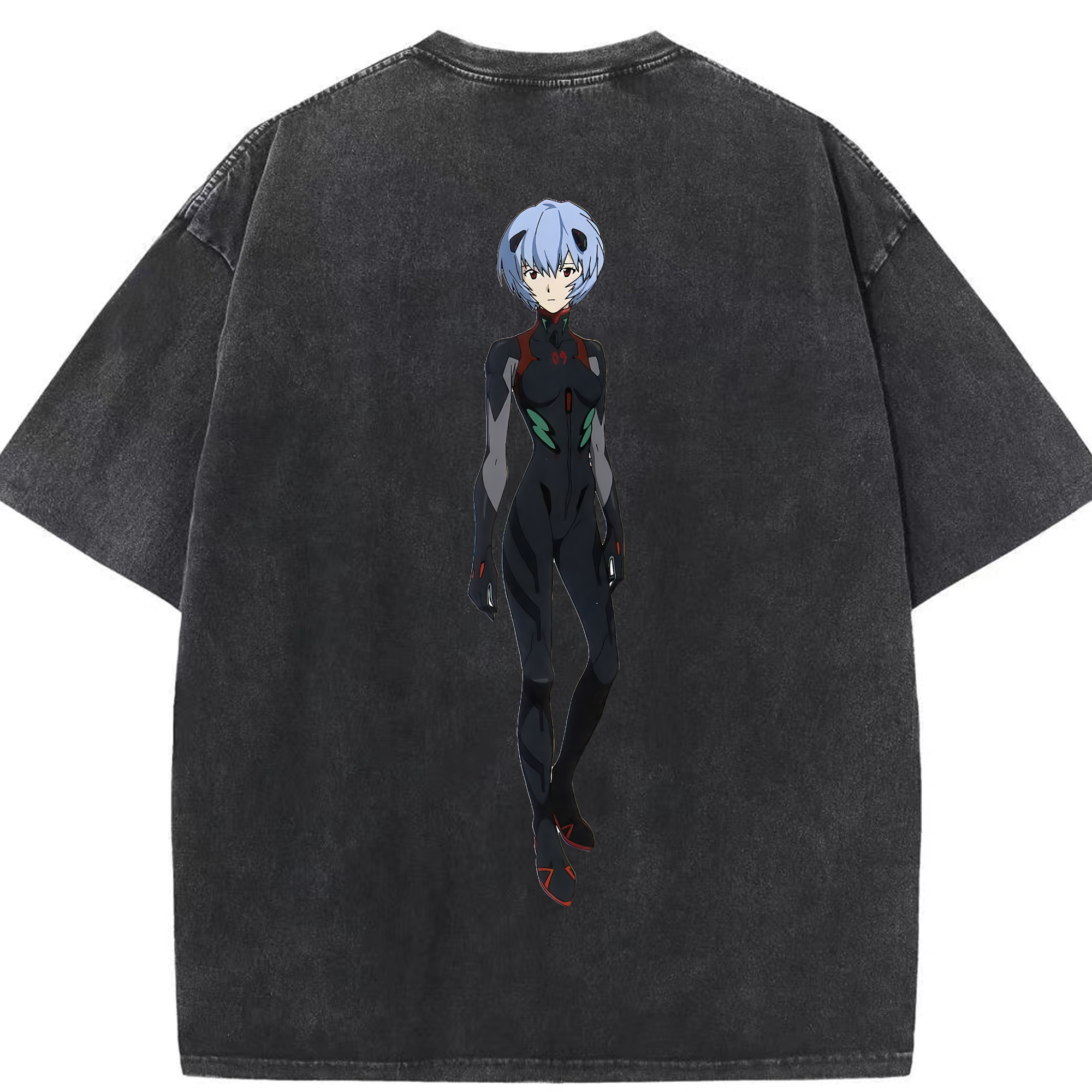 （画像用） EVA 新世紀エヴァンゲリオン 綿100% ヴィンテージ風 半袖Tシャツ（背面プリント）