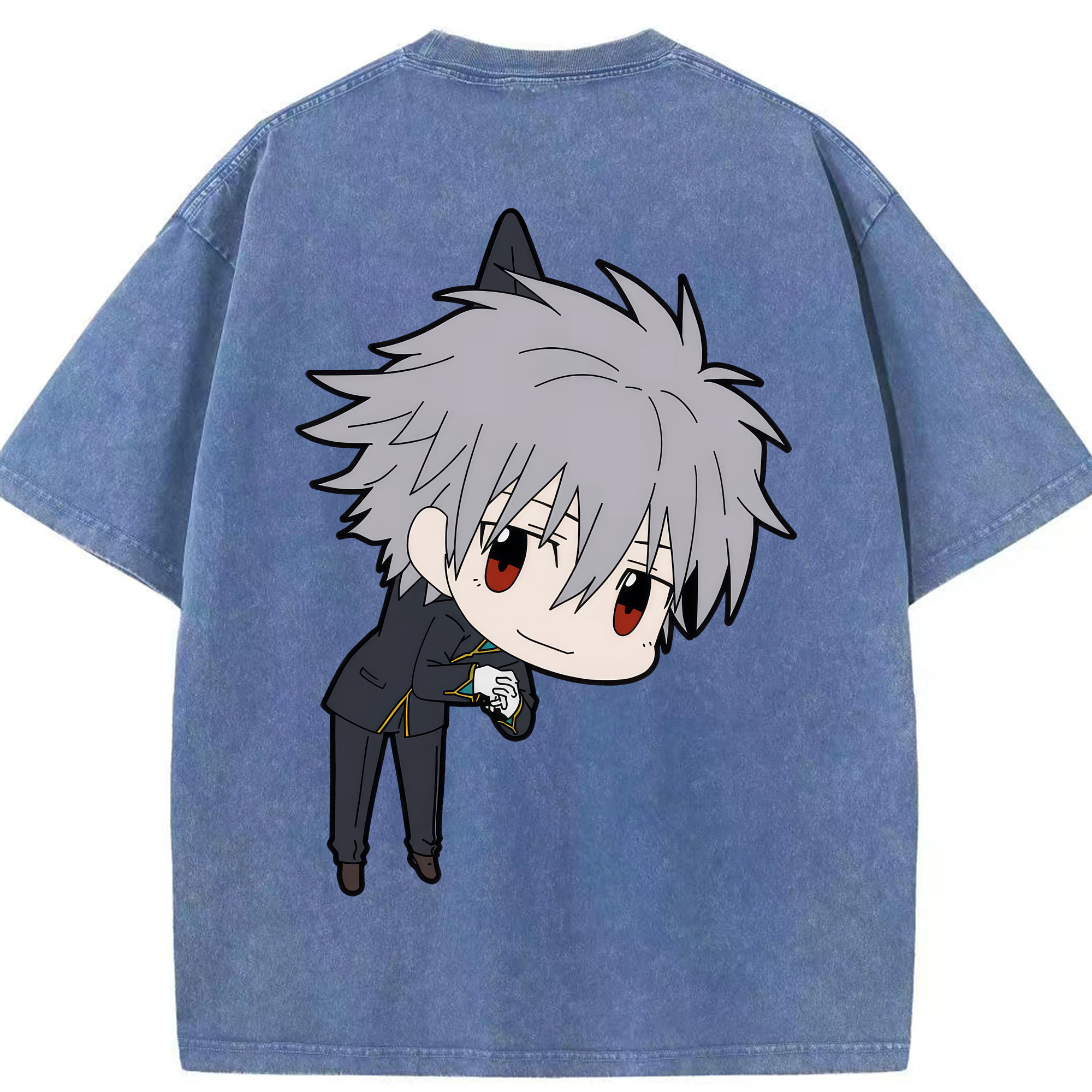 （画像用） EVA 新世紀エヴァンゲリオン 綿100% ヴィンテージ風 半袖Tシャツ（背面プリント）
