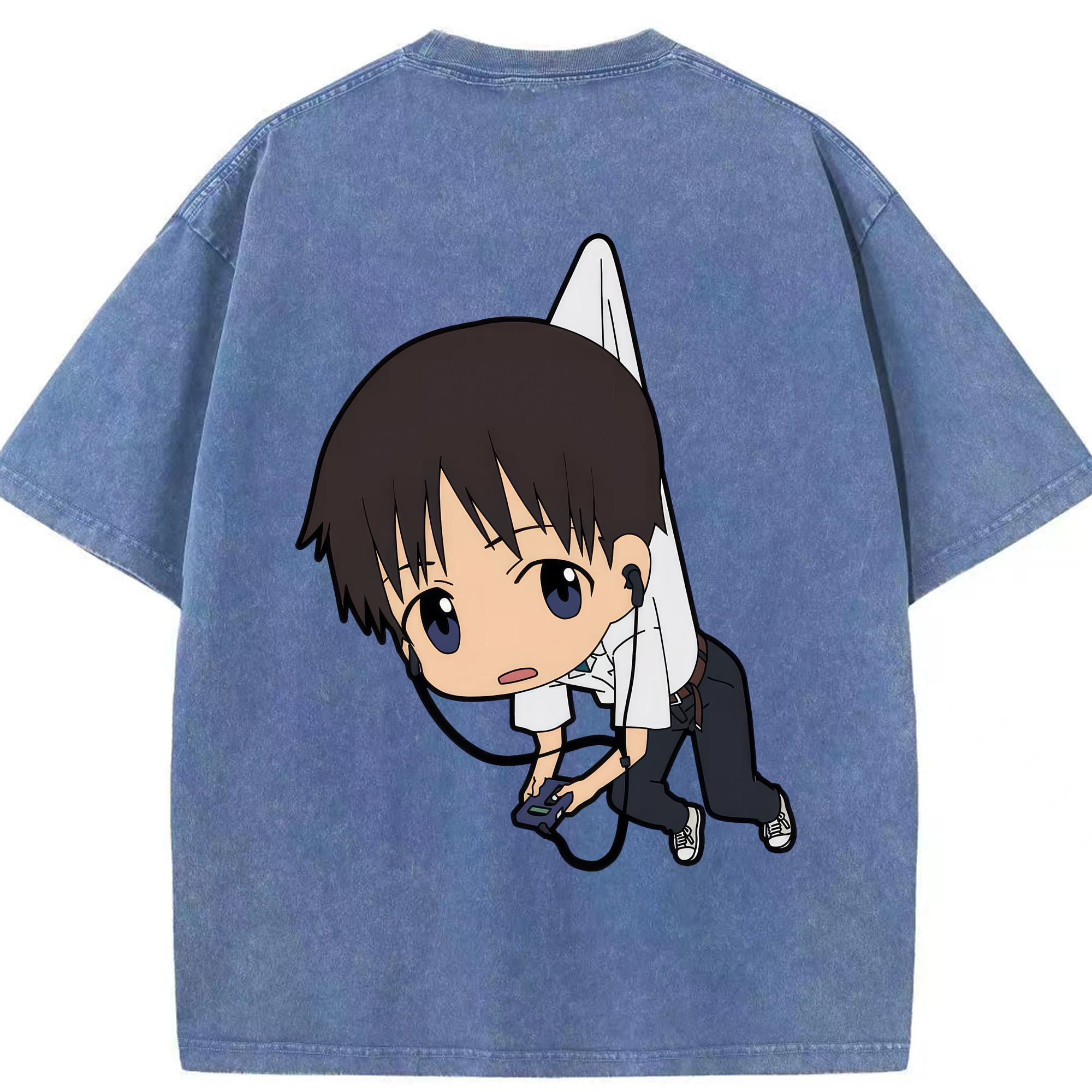（画像用） EVA 新世紀エヴァンゲリオン 綿100% ヴィンテージ風 半袖Tシャツ（背面プリント）
