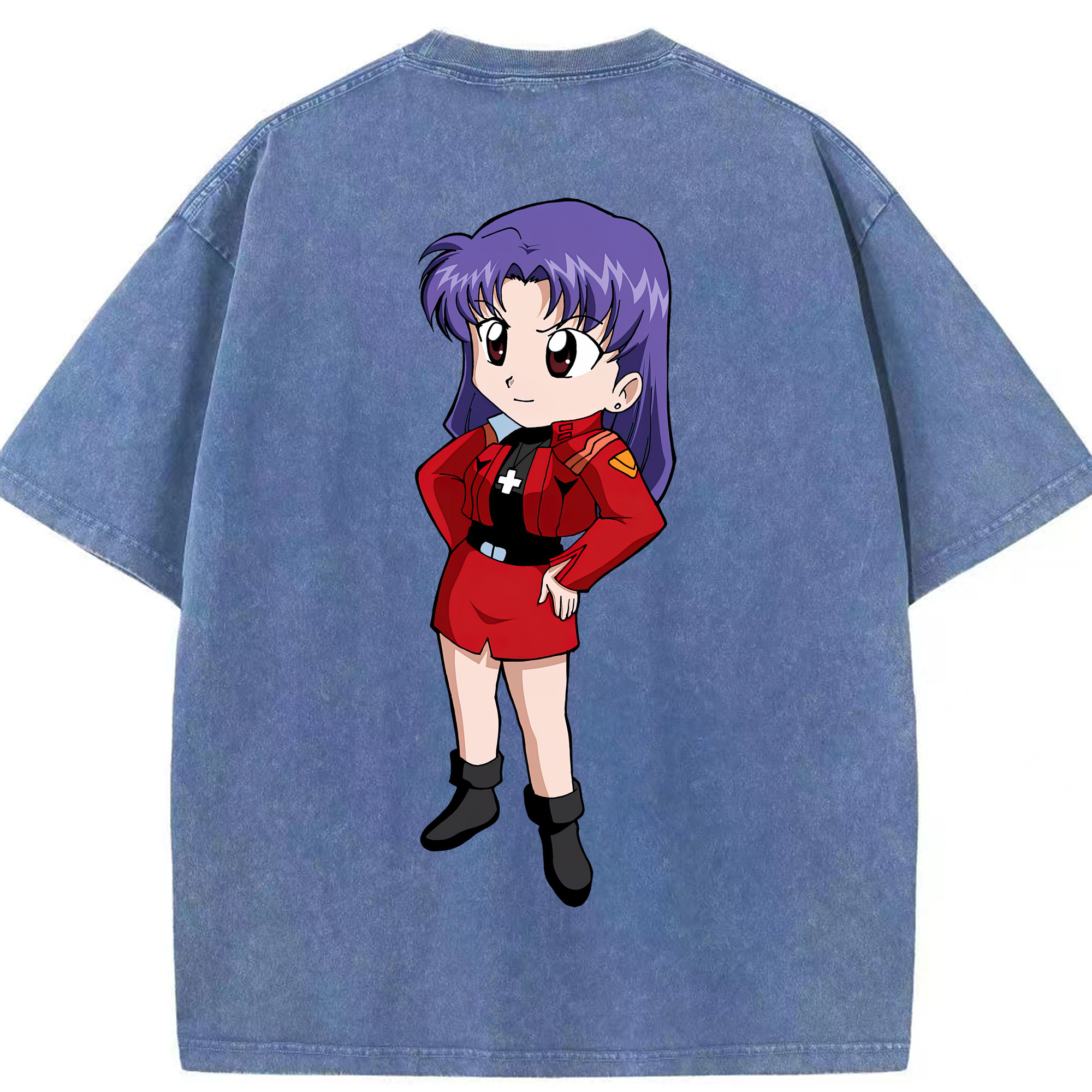 （画像用） EVA 新世紀エヴァンゲリオン 綿100% ヴィンテージ風 半袖Tシャツ（背面プリント）