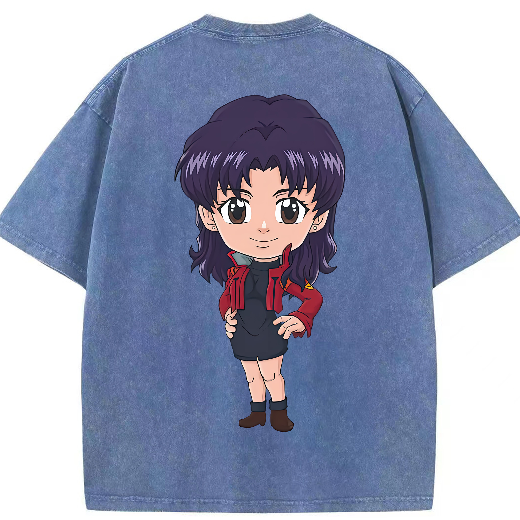 （画像用） EVA 新世紀エヴァンゲリオン 綿100% ヴィンテージ風 半袖Tシャツ（背面プリント）