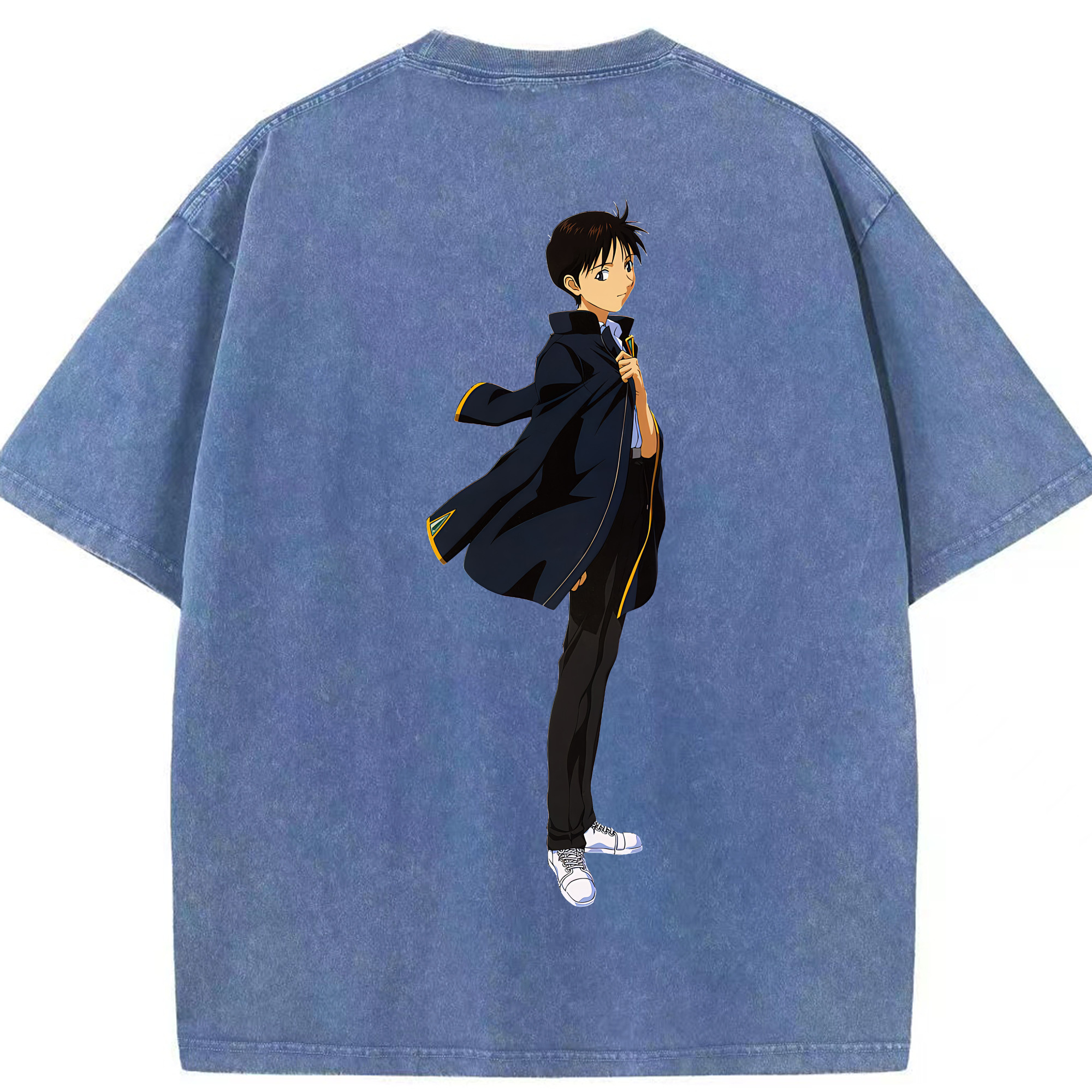 （画像用） EVA 新世紀エヴァンゲリオン 綿100% ヴィンテージ風 半袖Tシャツ（背面プリント）