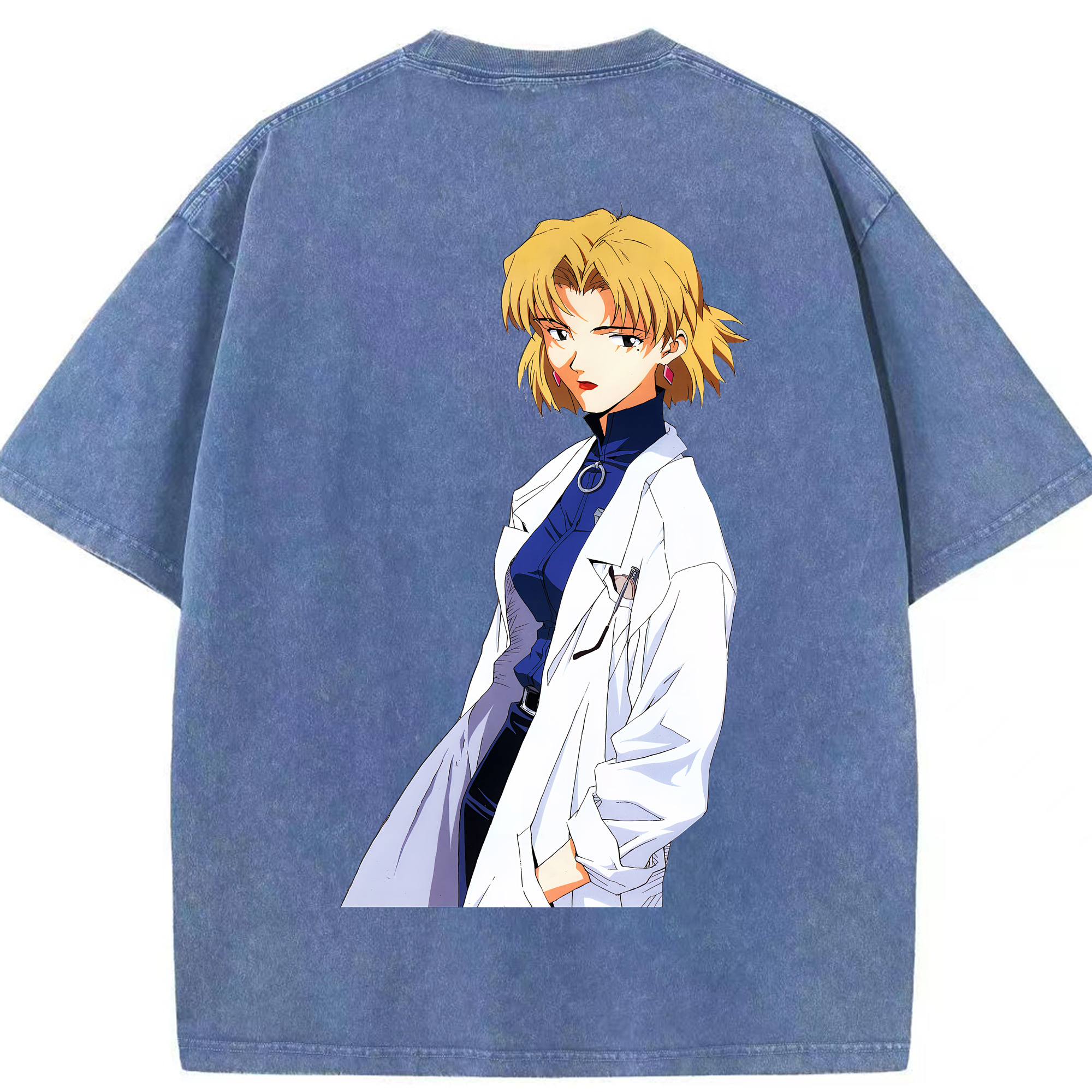 （画像用） EVA 新世紀エヴァンゲリオン 綿100% ヴィンテージ風 半袖Tシャツ（背面プリント）
