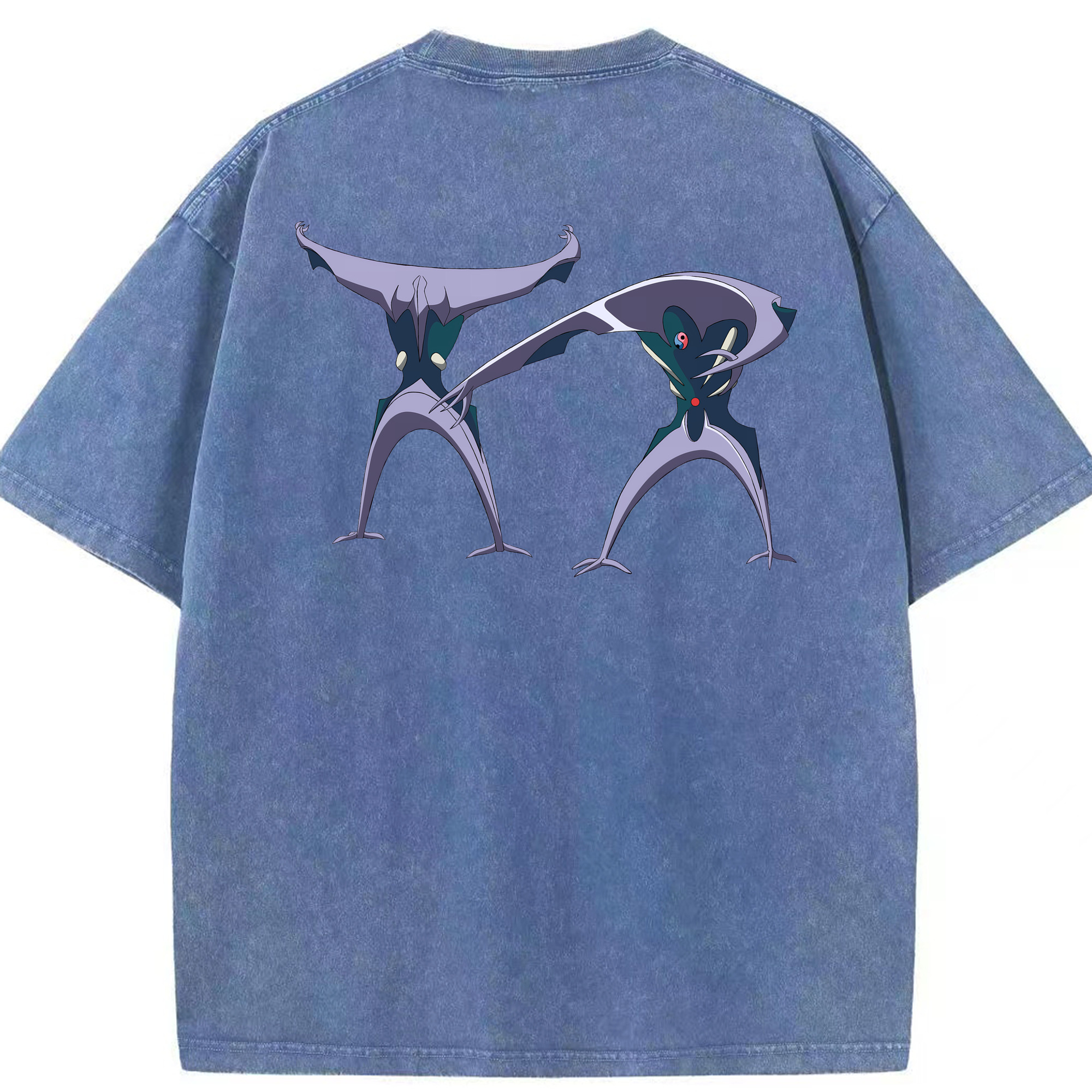（画像用） EVA 新世紀エヴァンゲリオン 綿100% ヴィンテージ風 半袖Tシャツ（背面プリント）