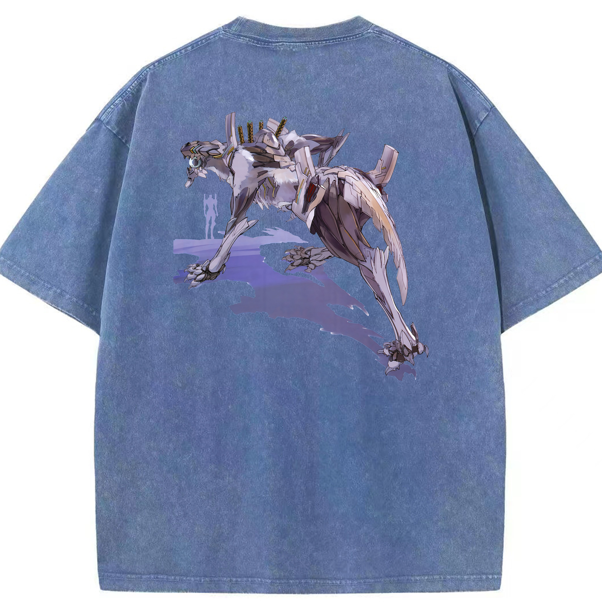 （画像用） EVA 新世紀エヴァンゲリオン 綿100% ヴィンテージ風 半袖Tシャツ（背面プリント）