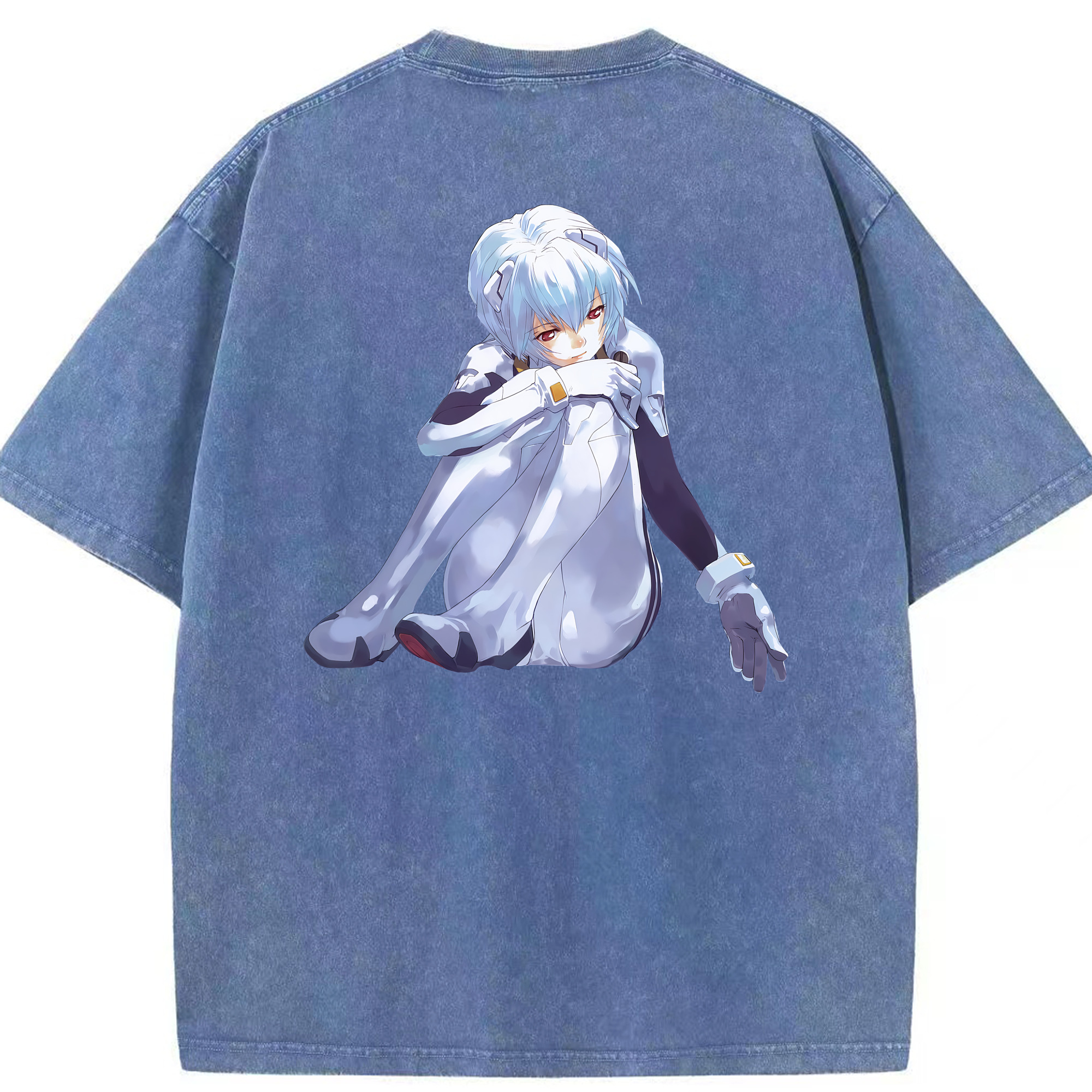 （画像用） EVA 新世紀エヴァンゲリオン 綿100% ヴィンテージ風 半袖Tシャツ（背面プリント）