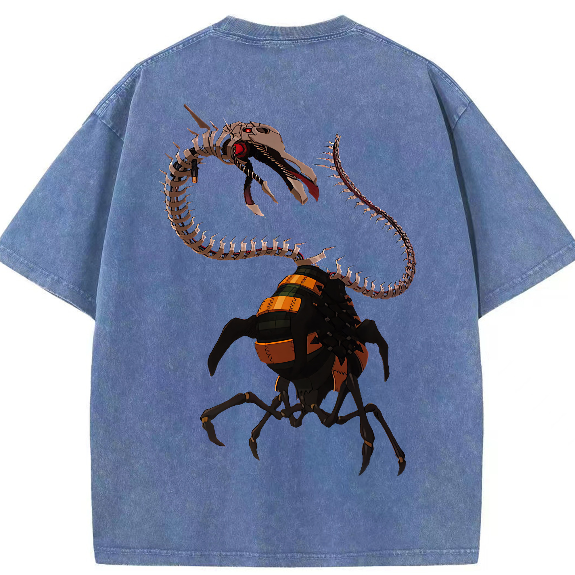 （画像用） EVA 新世紀エヴァンゲリオン 綿100% ヴィンテージ風 半袖Tシャツ（背面プリント）