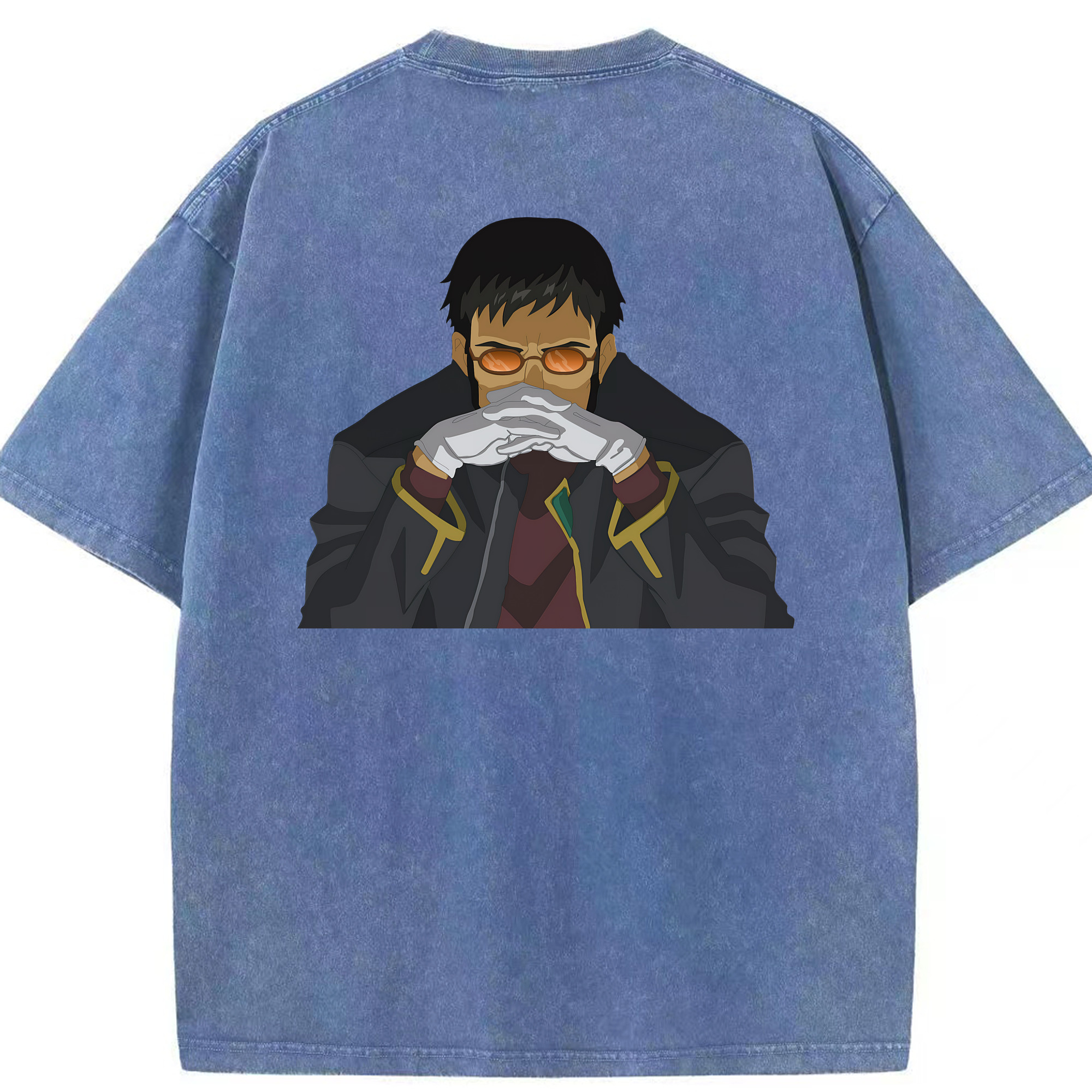 （画像用） EVA 新世紀エヴァンゲリオン 綿100% ヴィンテージ風 半袖Tシャツ（背面プリント）