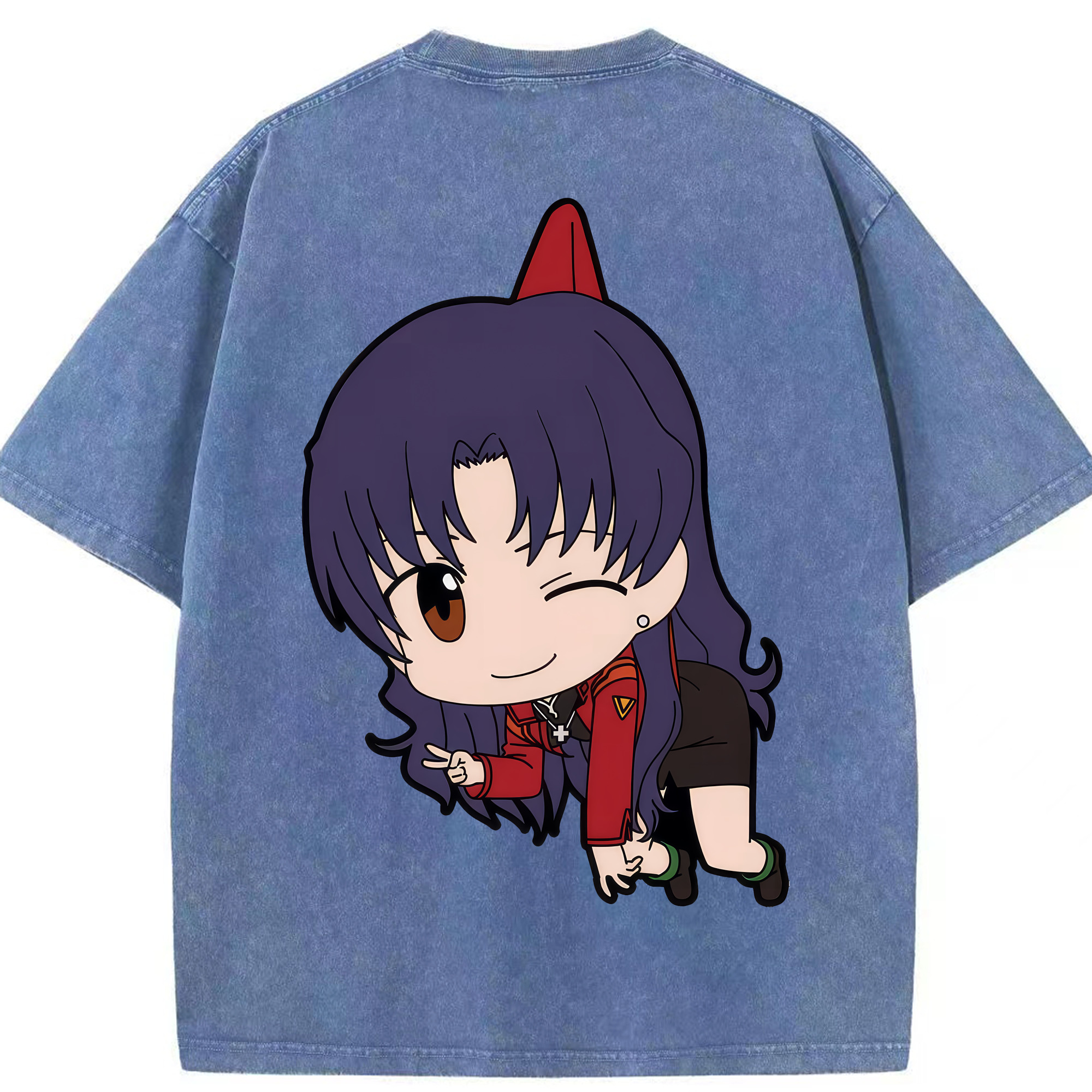 （画像用） EVA 新世紀エヴァンゲリオン 綿100% ヴィンテージ風 半袖Tシャツ（背面プリント）
