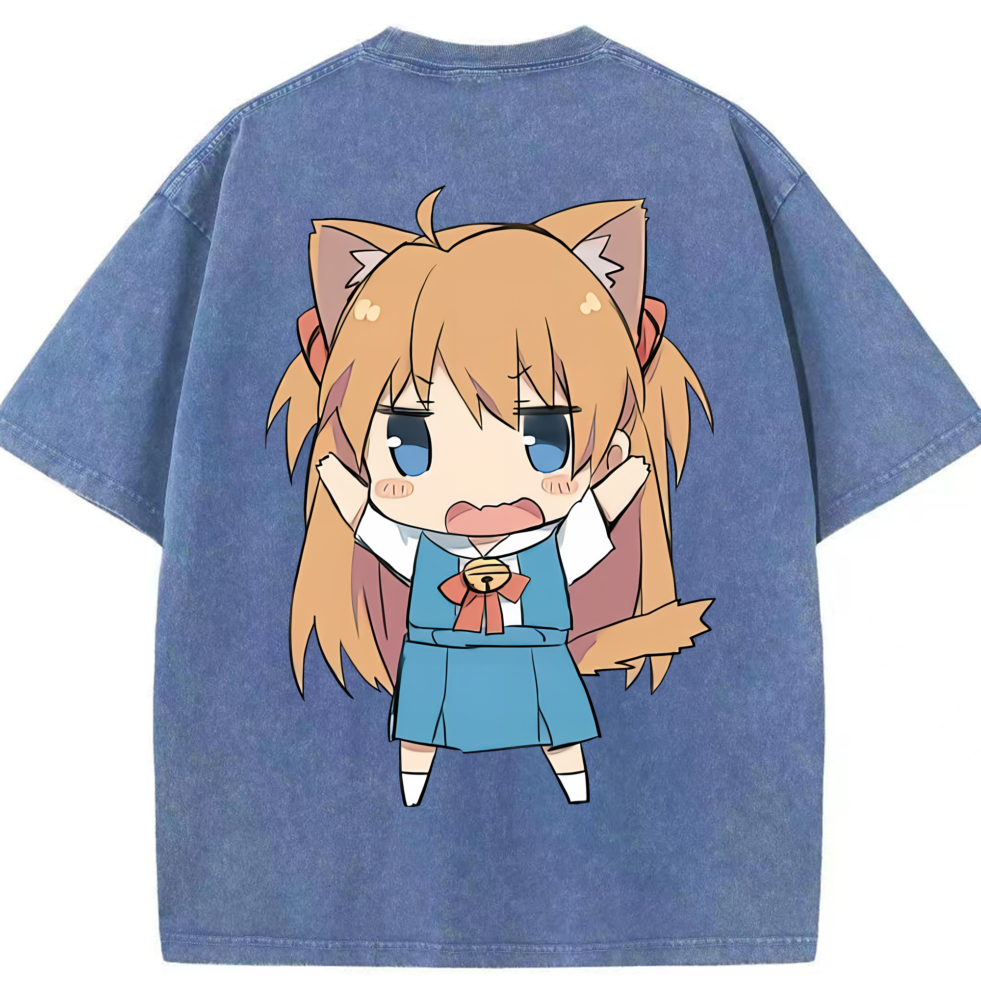 （画像用） EVA 新世紀エヴァンゲリオン 綿100% ヴィンテージ風 半袖Tシャツ（背面プリント）