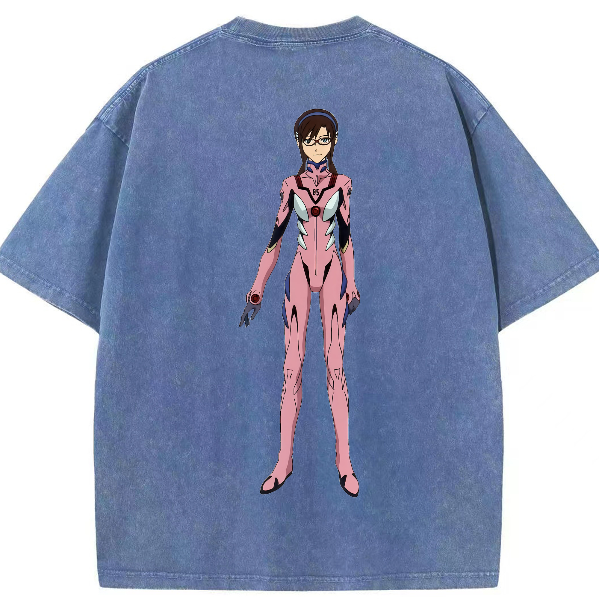 （画像用） EVA 新世紀エヴァンゲリオン 綿100% ヴィンテージ風 半袖Tシャツ（背面プリント）