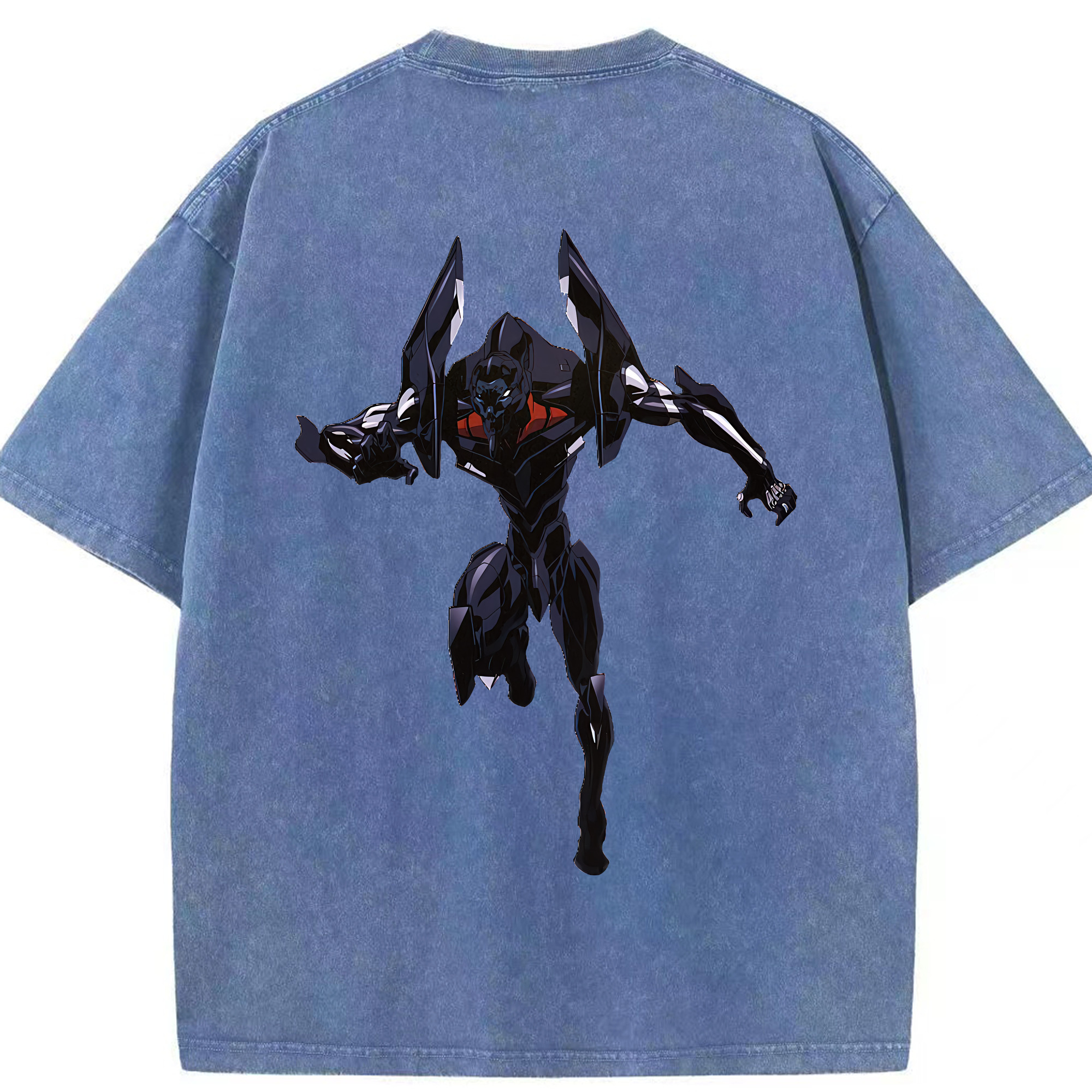 （画像用） EVA 新世紀エヴァンゲリオン 綿100% ヴィンテージ風 半袖Tシャツ（背面プリント）