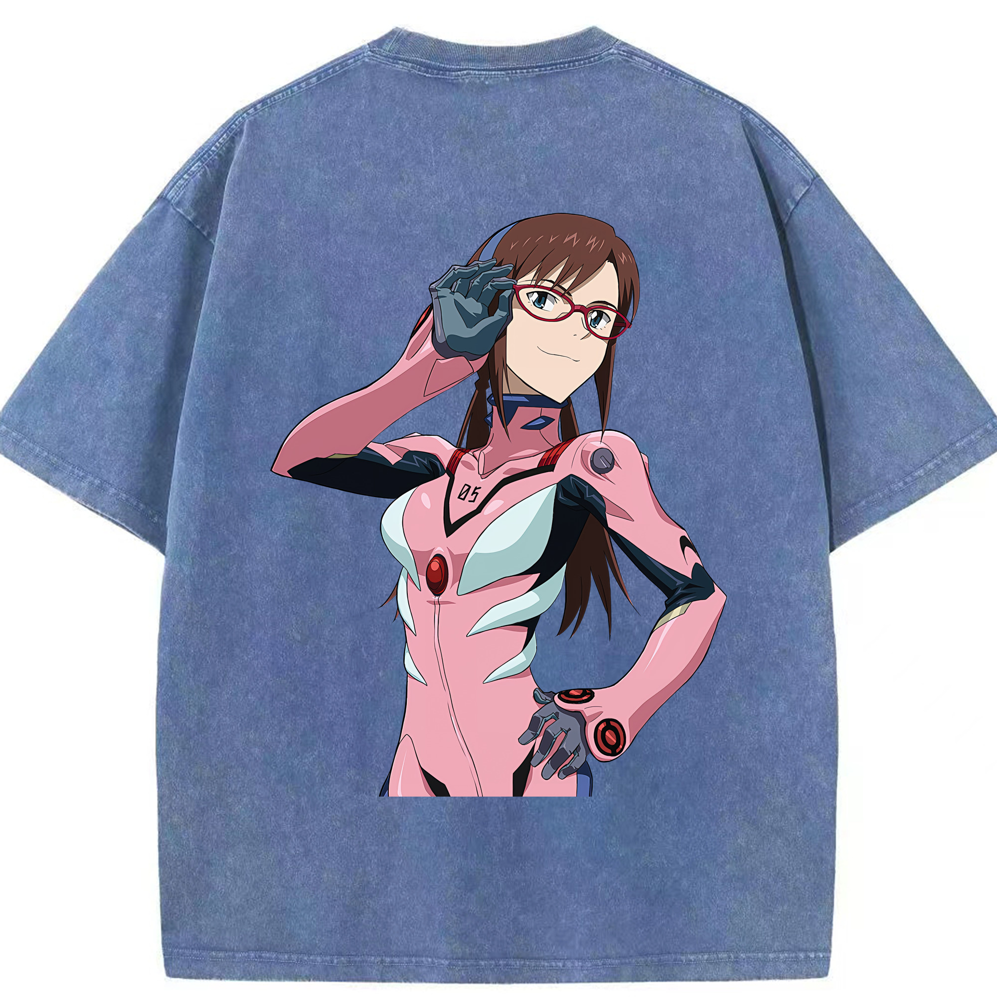 （画像用） EVA 新世紀エヴァンゲリオン 綿100% ヴィンテージ風 半袖Tシャツ（背面プリント）