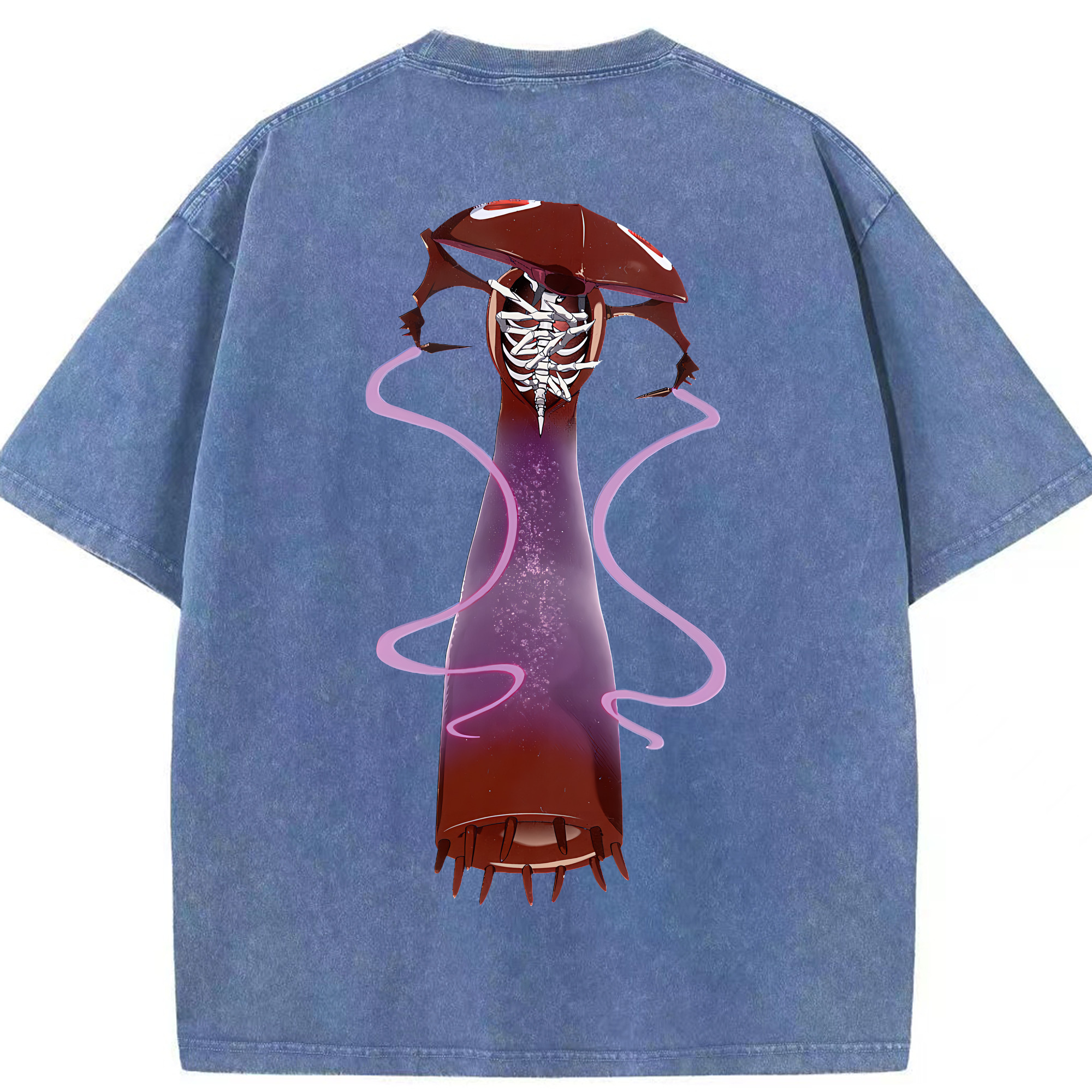 （画像用） EVA 新世紀エヴァンゲリオン 綿100% ヴィンテージ風 半袖Tシャツ（背面プリント）