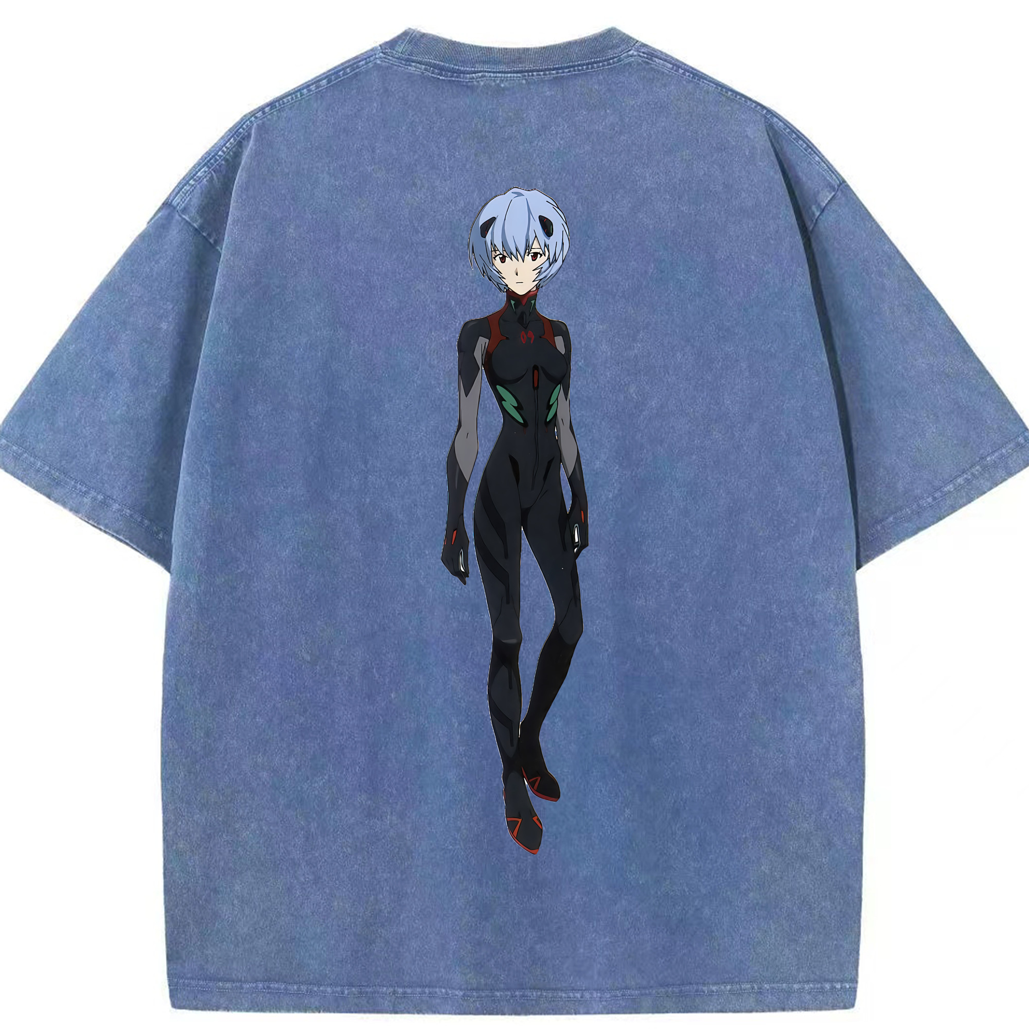 （画像用） EVA 新世紀エヴァンゲリオン 綿100% ヴィンテージ風 半袖Tシャツ（背面プリント）