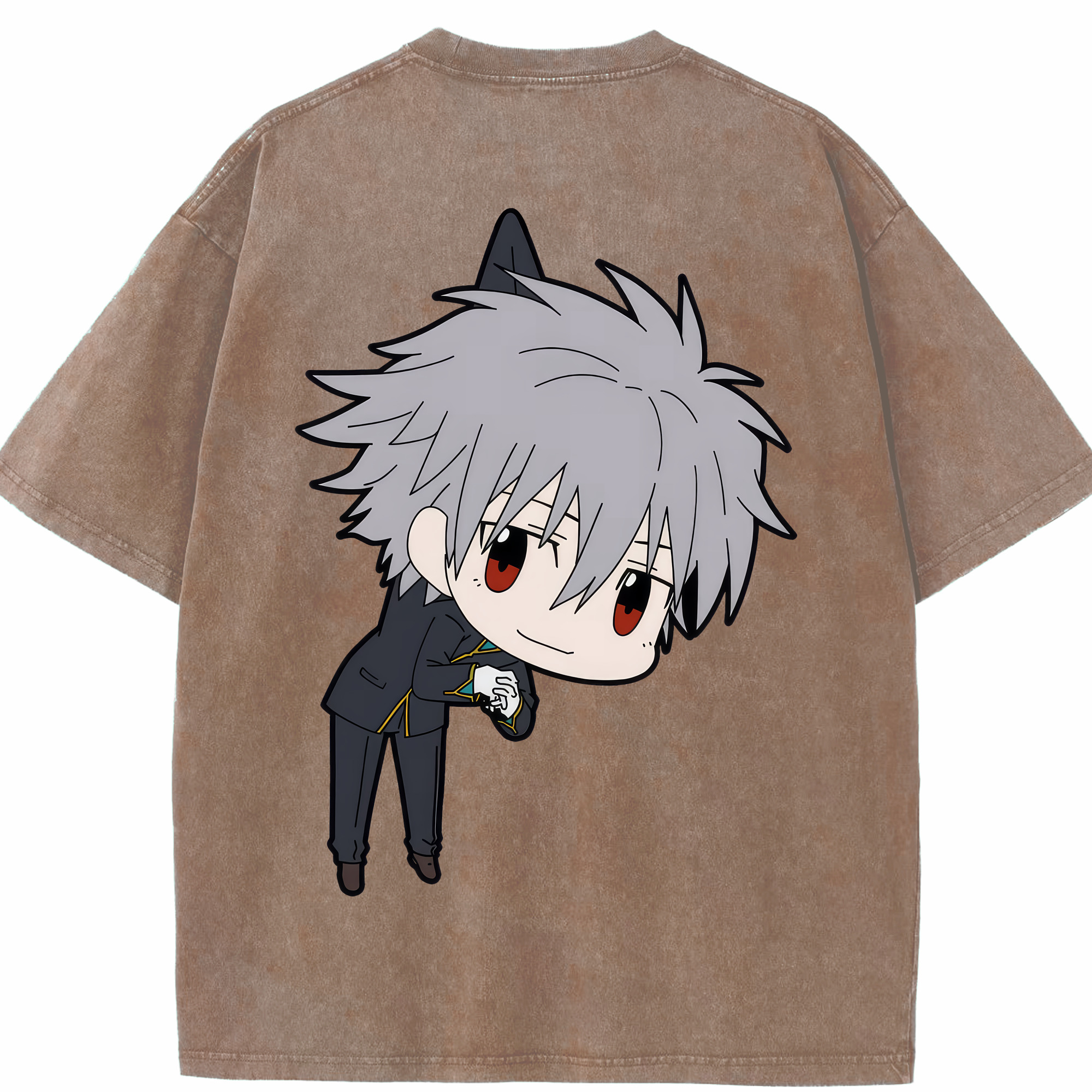 （画像用） EVA 新世紀エヴァンゲリオン 綿100% ヴィンテージ風 半袖Tシャツ（背面プリント）