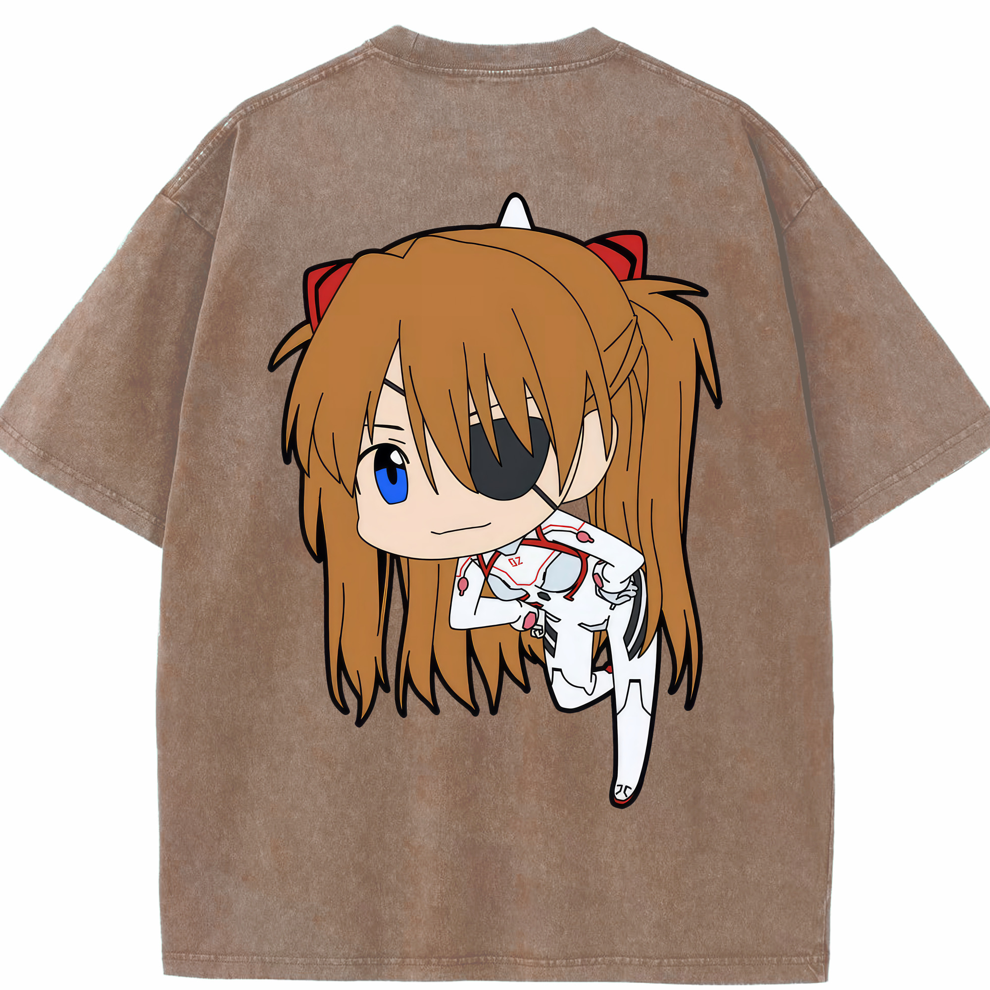 （画像用） EVA 新世紀エヴァンゲリオン 綿100% ヴィンテージ風 半袖Tシャツ（背面プリント）