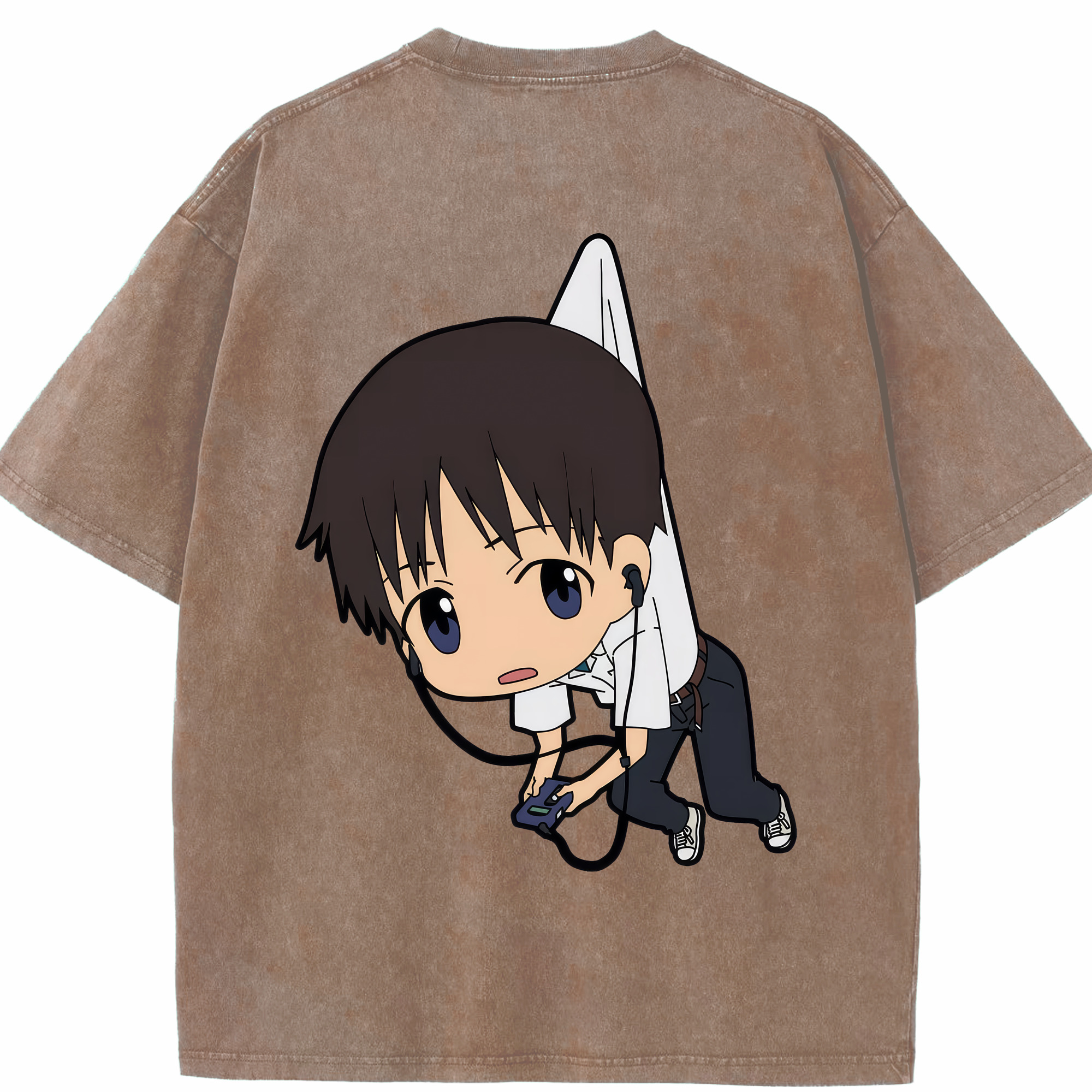 （画像用） EVA 新世紀エヴァンゲリオン 綿100% ヴィンテージ風 半袖Tシャツ（背面プリント）