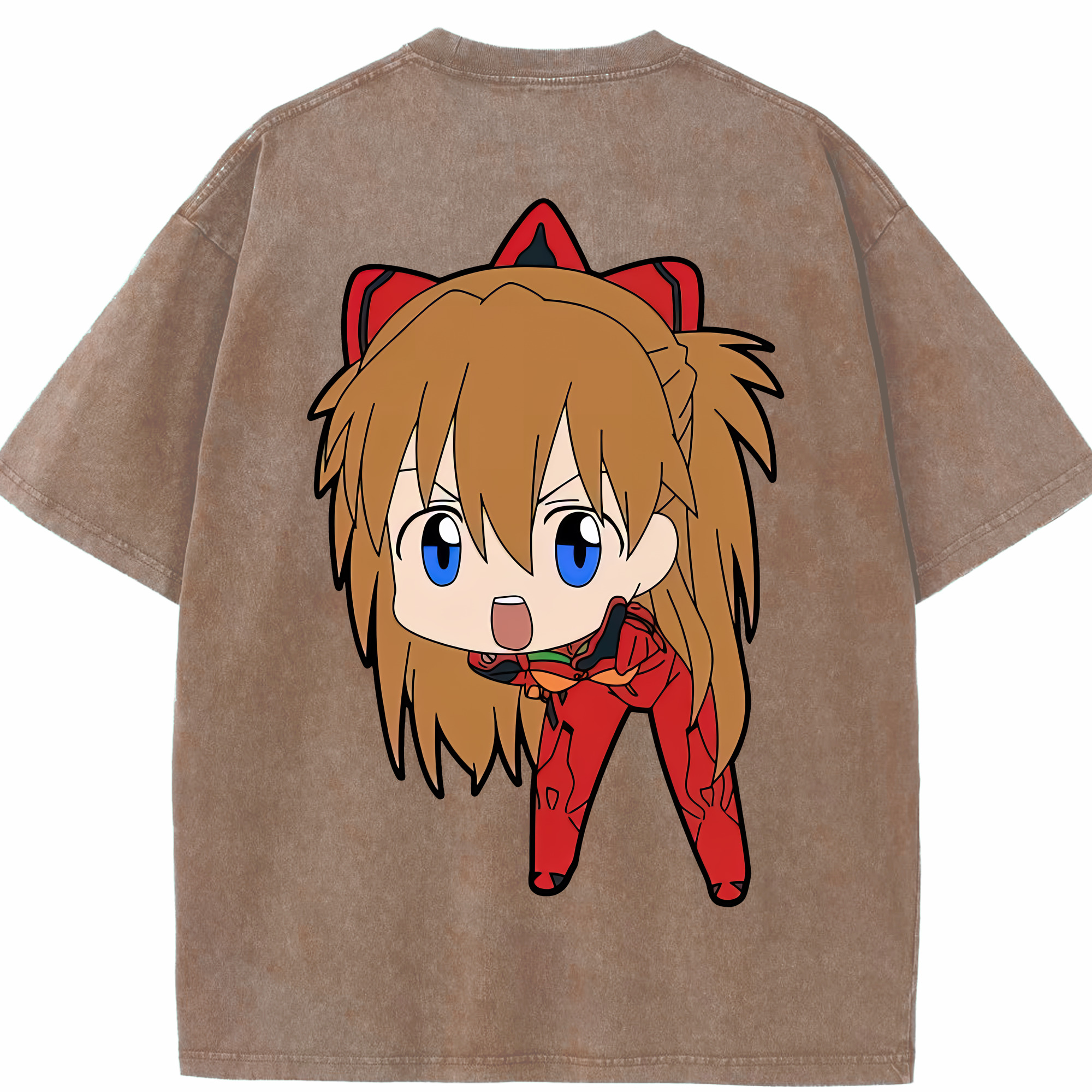 （画像用） EVA 新世紀エヴァンゲリオン 綿100% ヴィンテージ風 半袖Tシャツ（背面プリント）