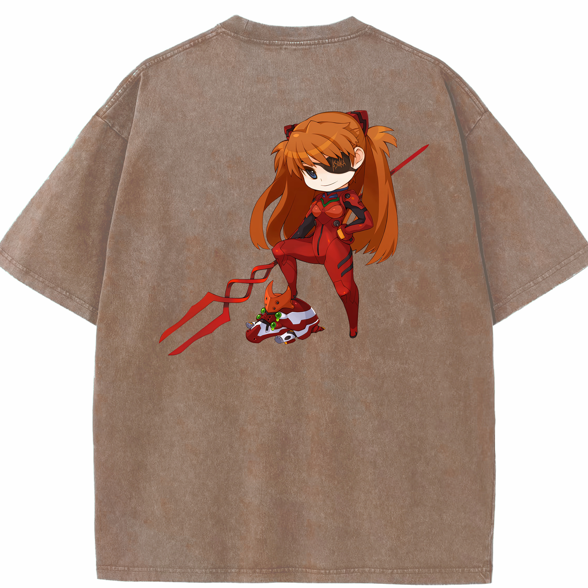 （画像用） EVA 新世紀エヴァンゲリオン 綿100% ヴィンテージ風 半袖Tシャツ（背面プリント）