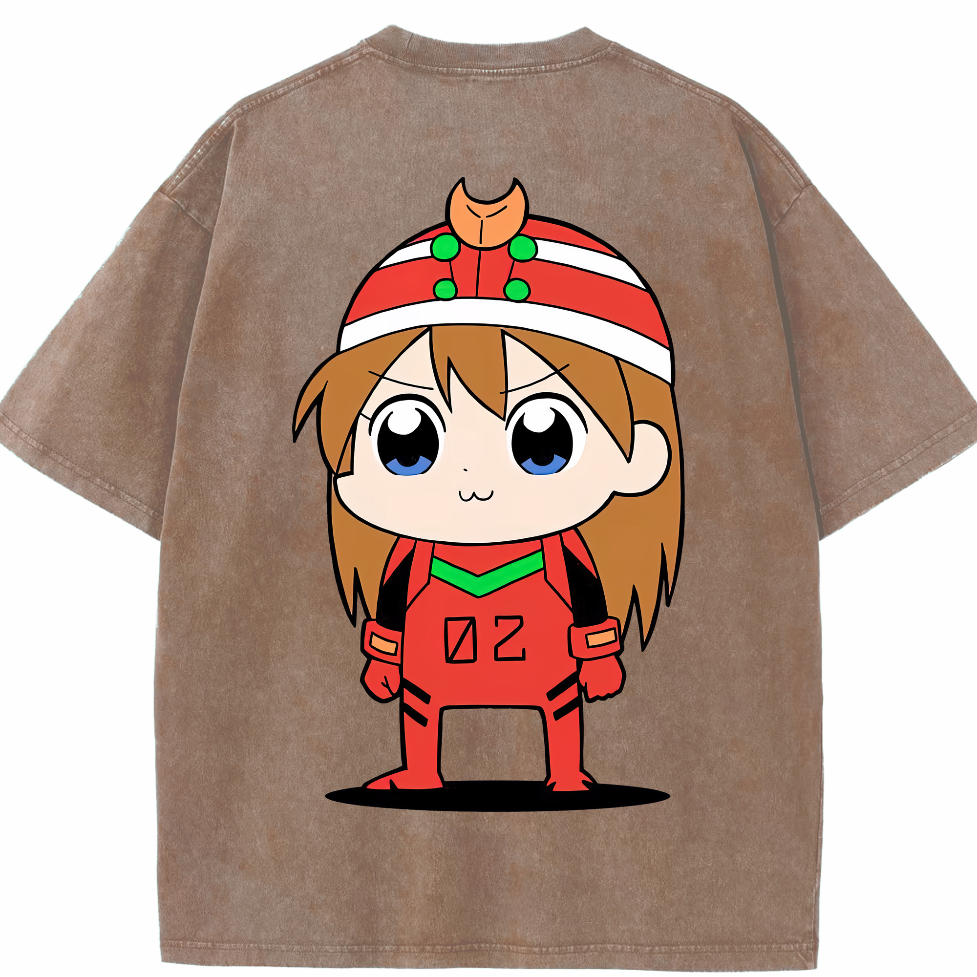 （画像用） EVA 新世紀エヴァンゲリオン 綿100% ヴィンテージ風 半袖Tシャツ（背面プリント）
