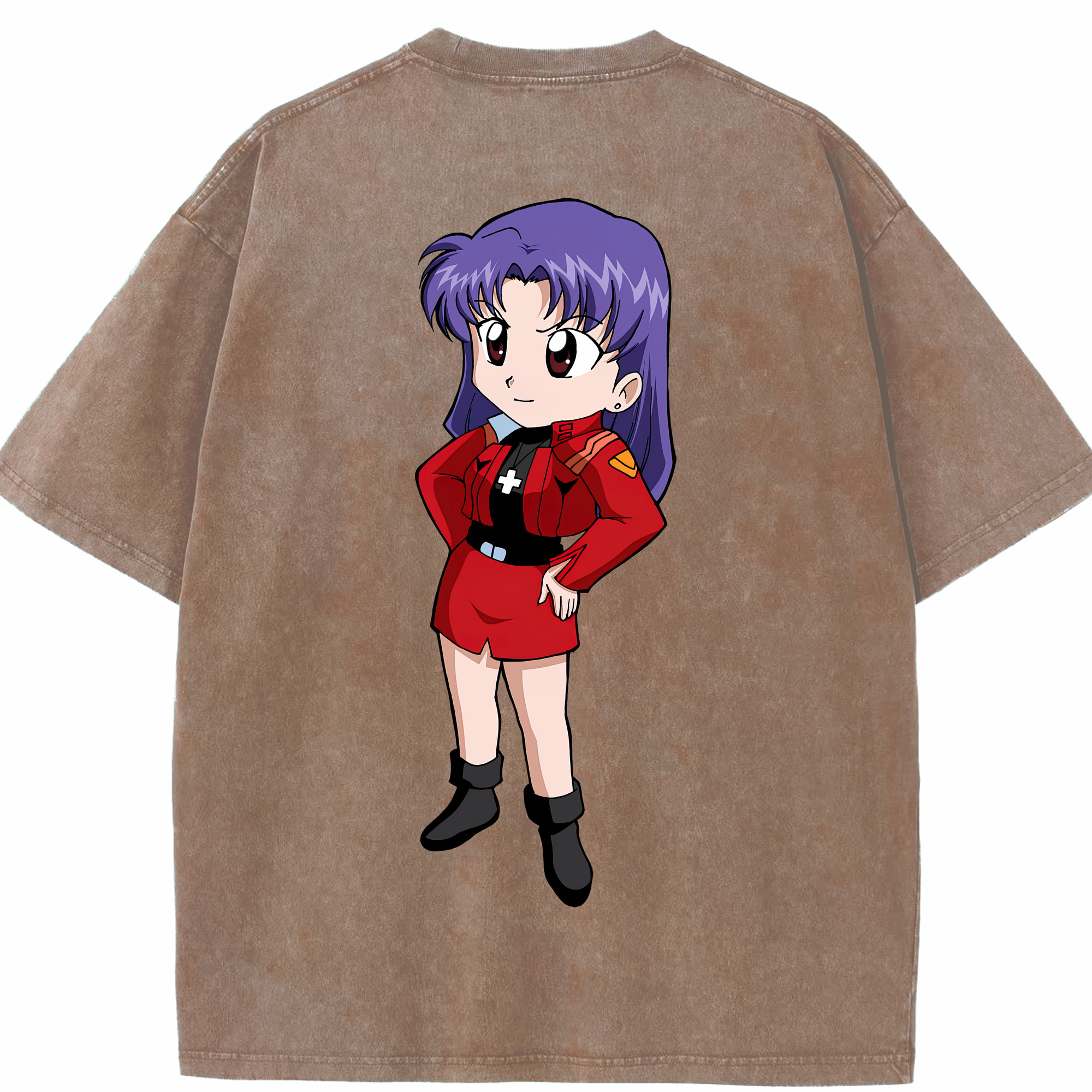 （画像用） EVA 新世紀エヴァンゲリオン 綿100% ヴィンテージ風 半袖Tシャツ（背面プリント）