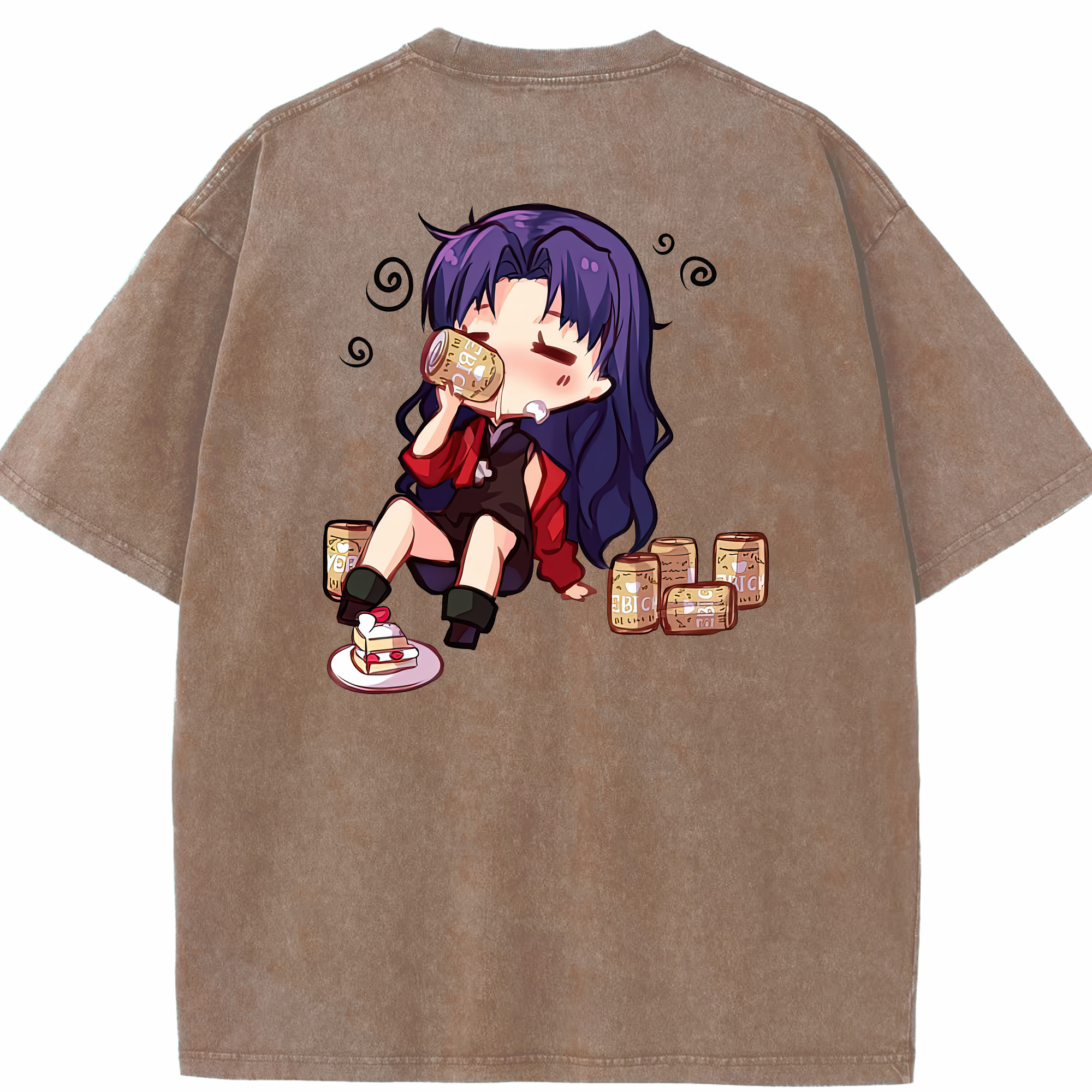（画像用） EVA 新世紀エヴァンゲリオン 綿100% ヴィンテージ風 半袖Tシャツ（背面プリント）