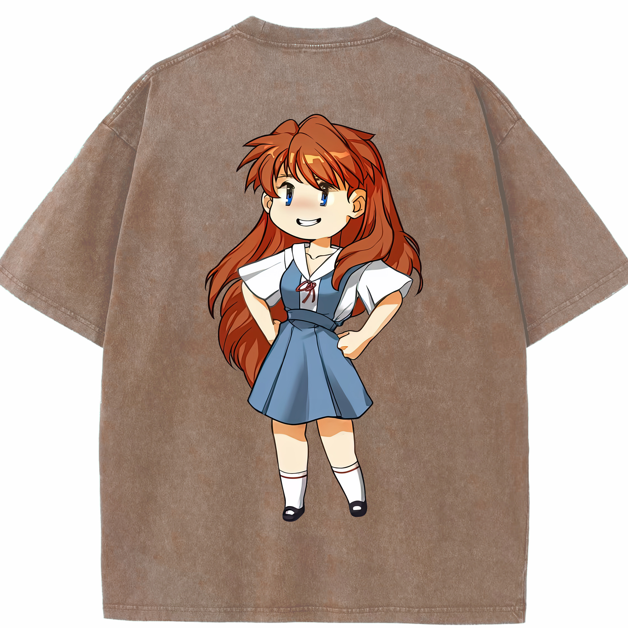（画像用） EVA 新世紀エヴァンゲリオン 綿100% ヴィンテージ風 半袖Tシャツ（背面プリント）