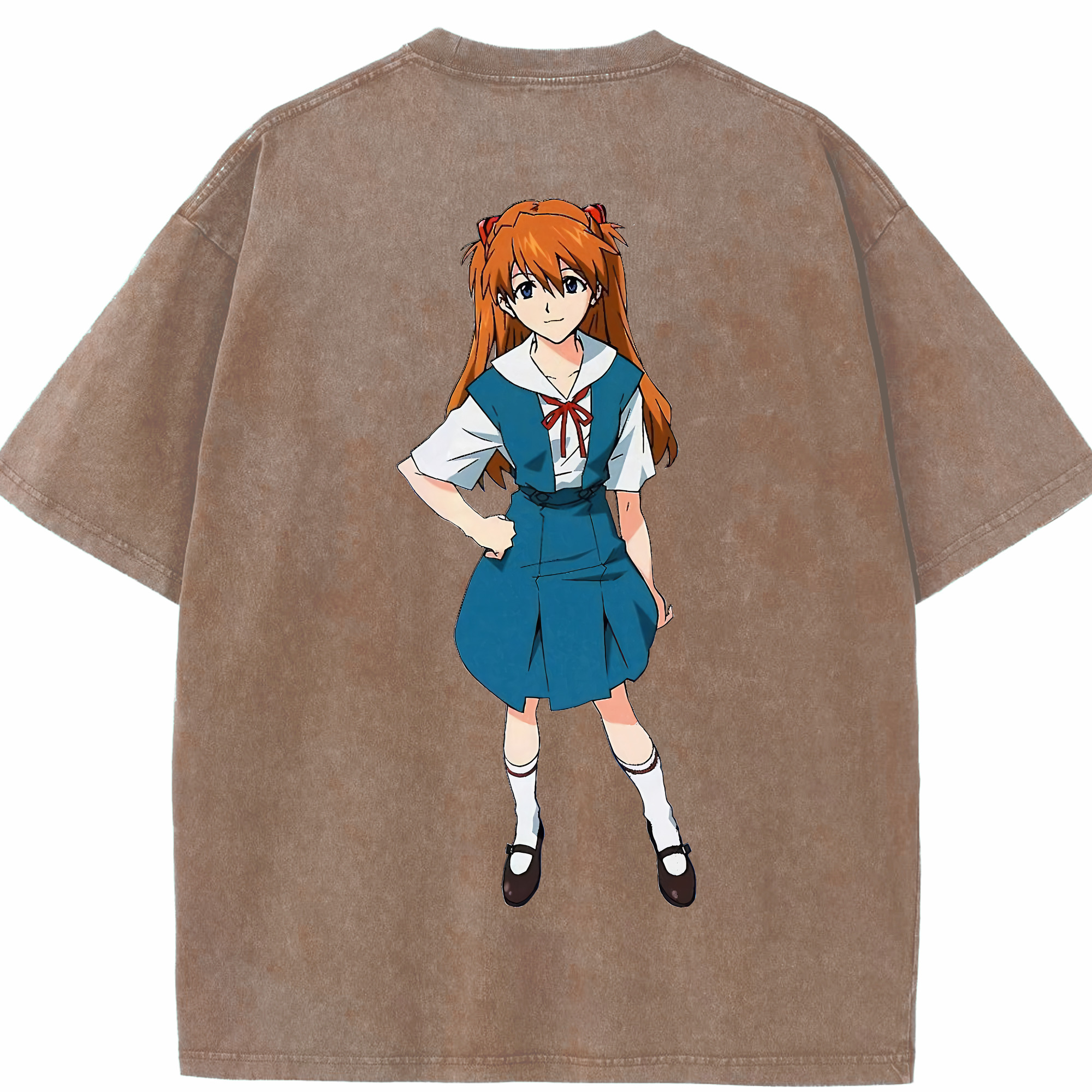 （画像用） EVA 新世紀エヴァンゲリオン 綿100% ヴィンテージ風 半袖Tシャツ（背面プリント）